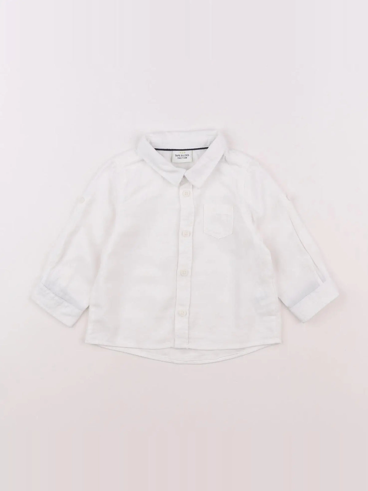 Tape à l'oeil - chemise blanc - 9 mois