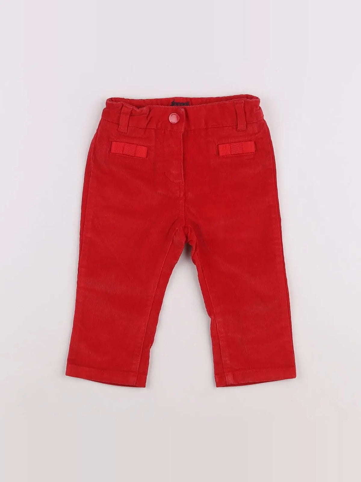 Jacadi - pantalon rouge - 12 mois