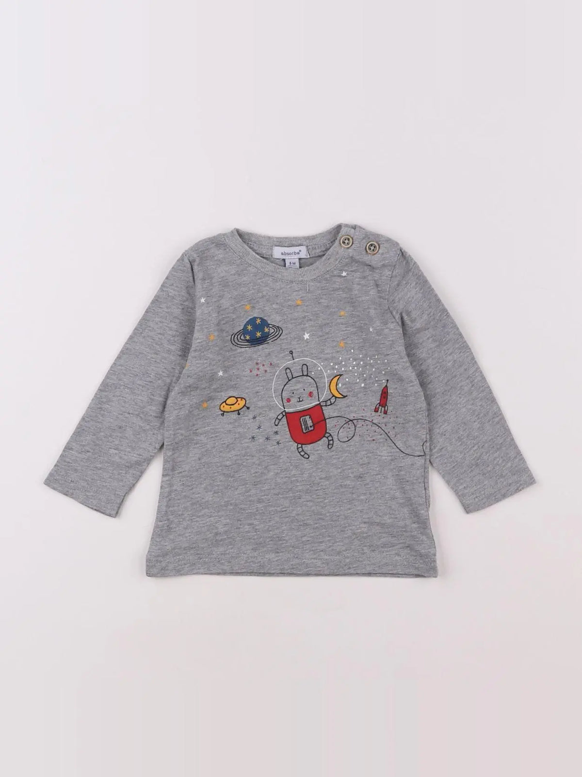 Absorba - tee-shirt gris - 6 mois