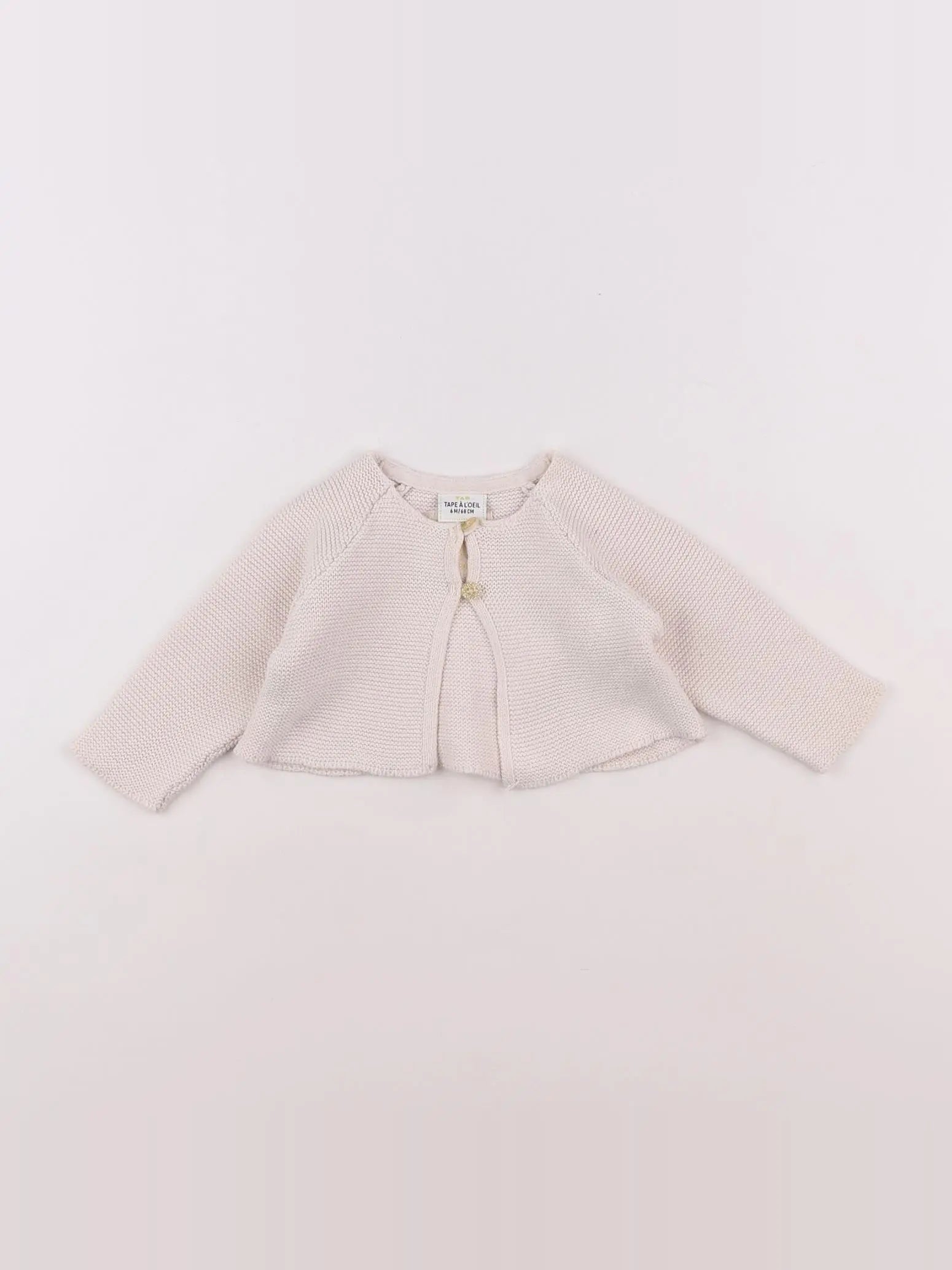 Tape à l'oeil - gilet beige - 6 mois