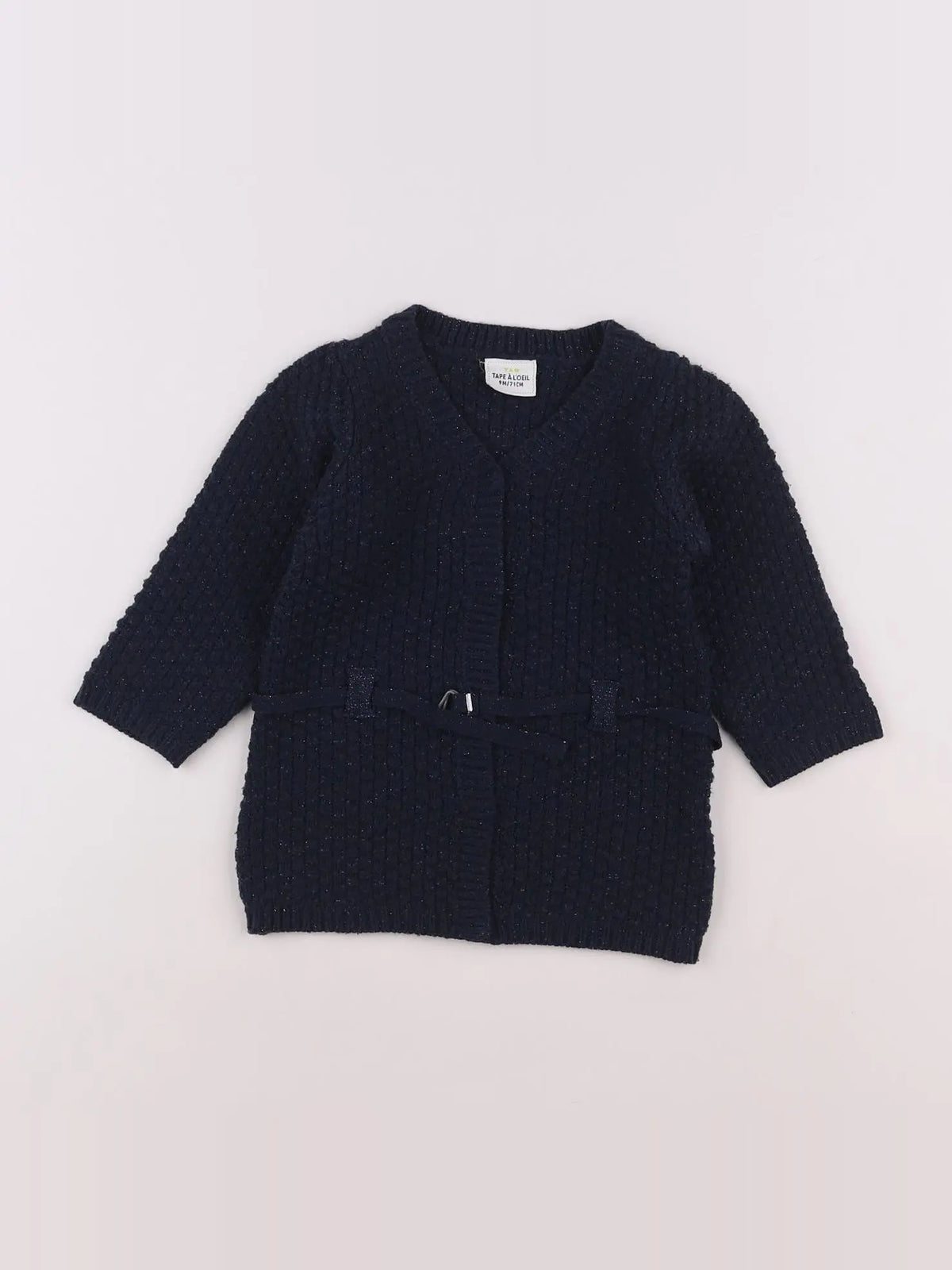 Tape à l'oeil - gilet bleu - 9 mois