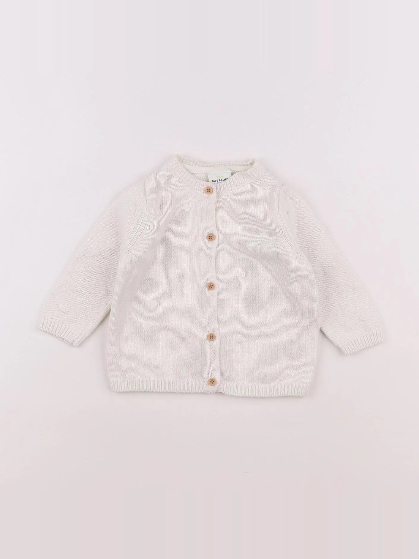 Tape à l'oeil - gilet blanc - 6 mois