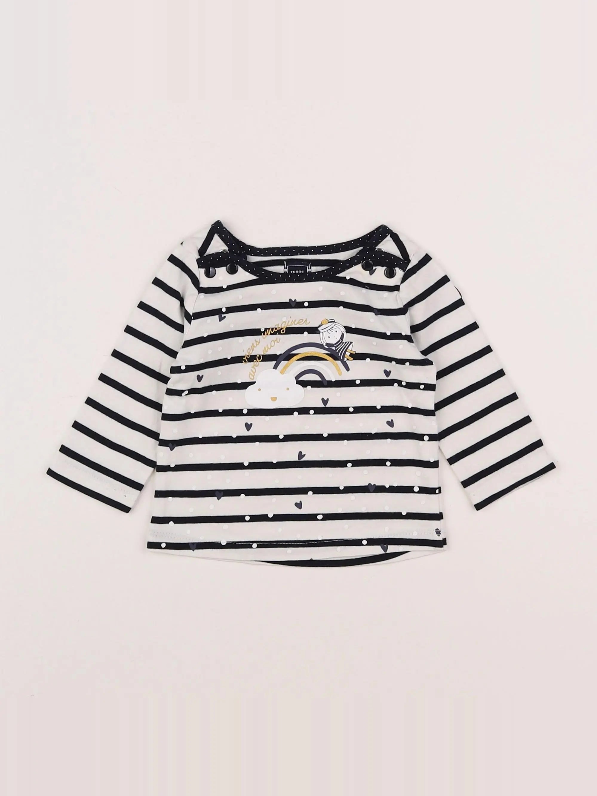 Terre de marins - tee-shirt bleu - 6 mois
