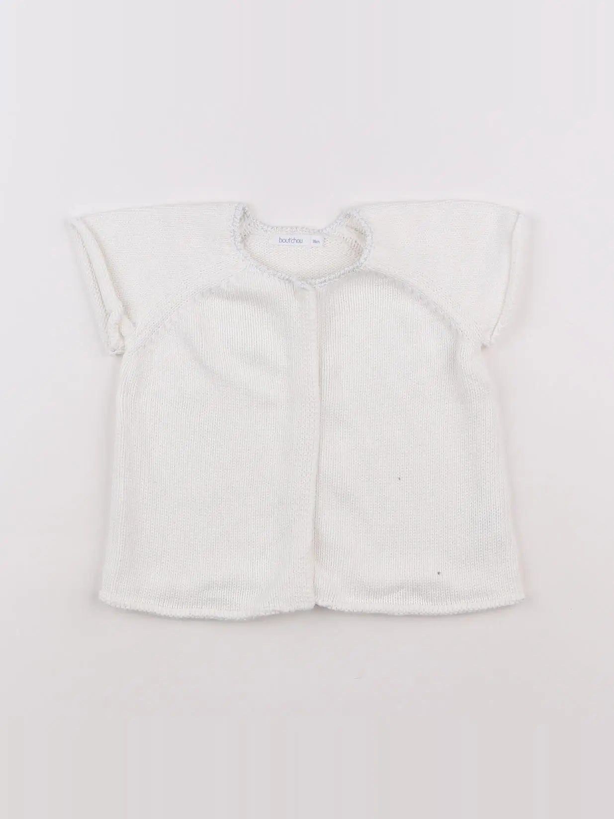 Boutchou - gilet blanc - 18 mois