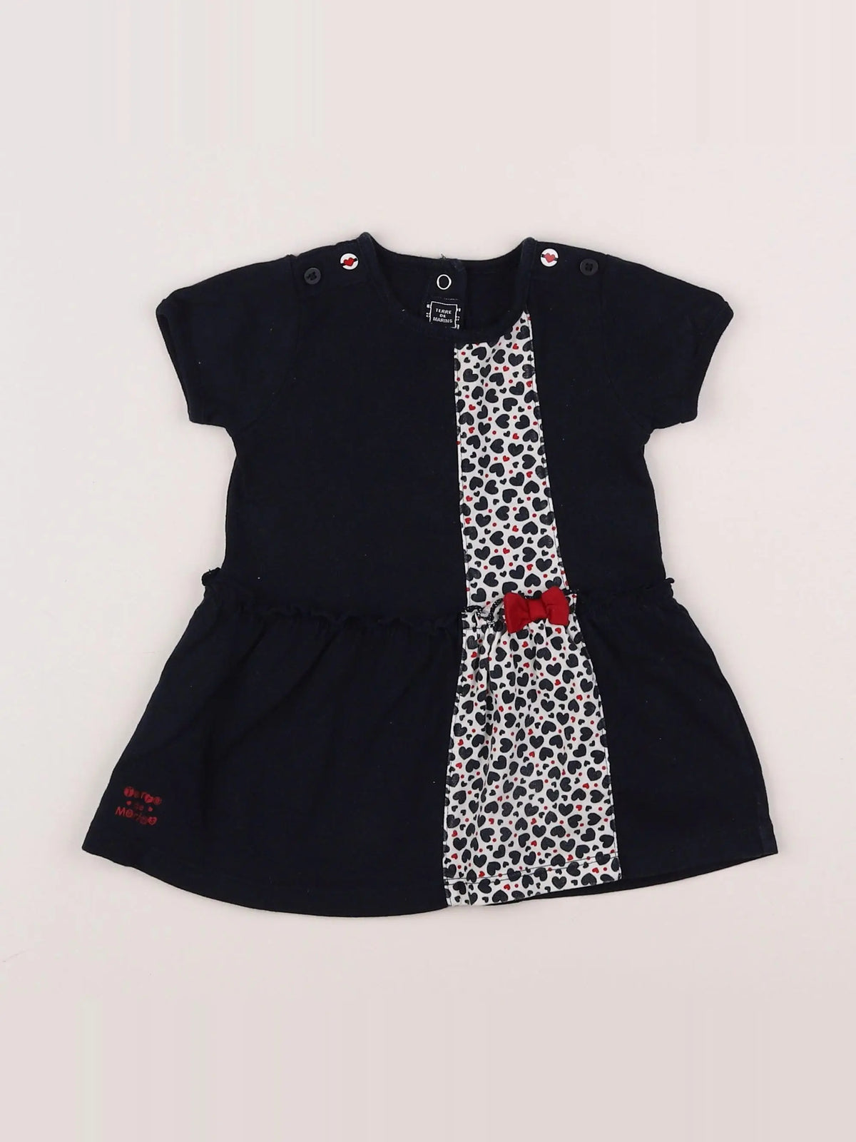 Terre de marins - robe bleu - 12 mois
