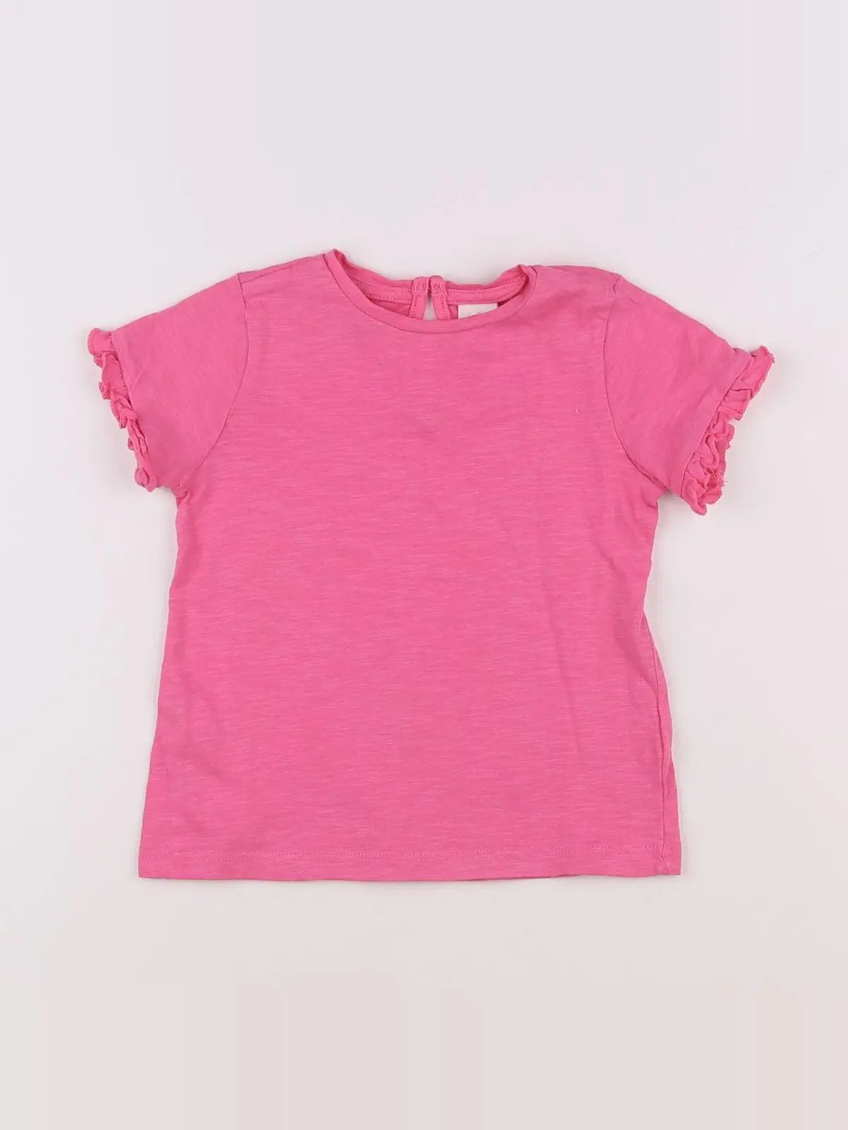 H&M - tee-shirt rose - 9/12 mois