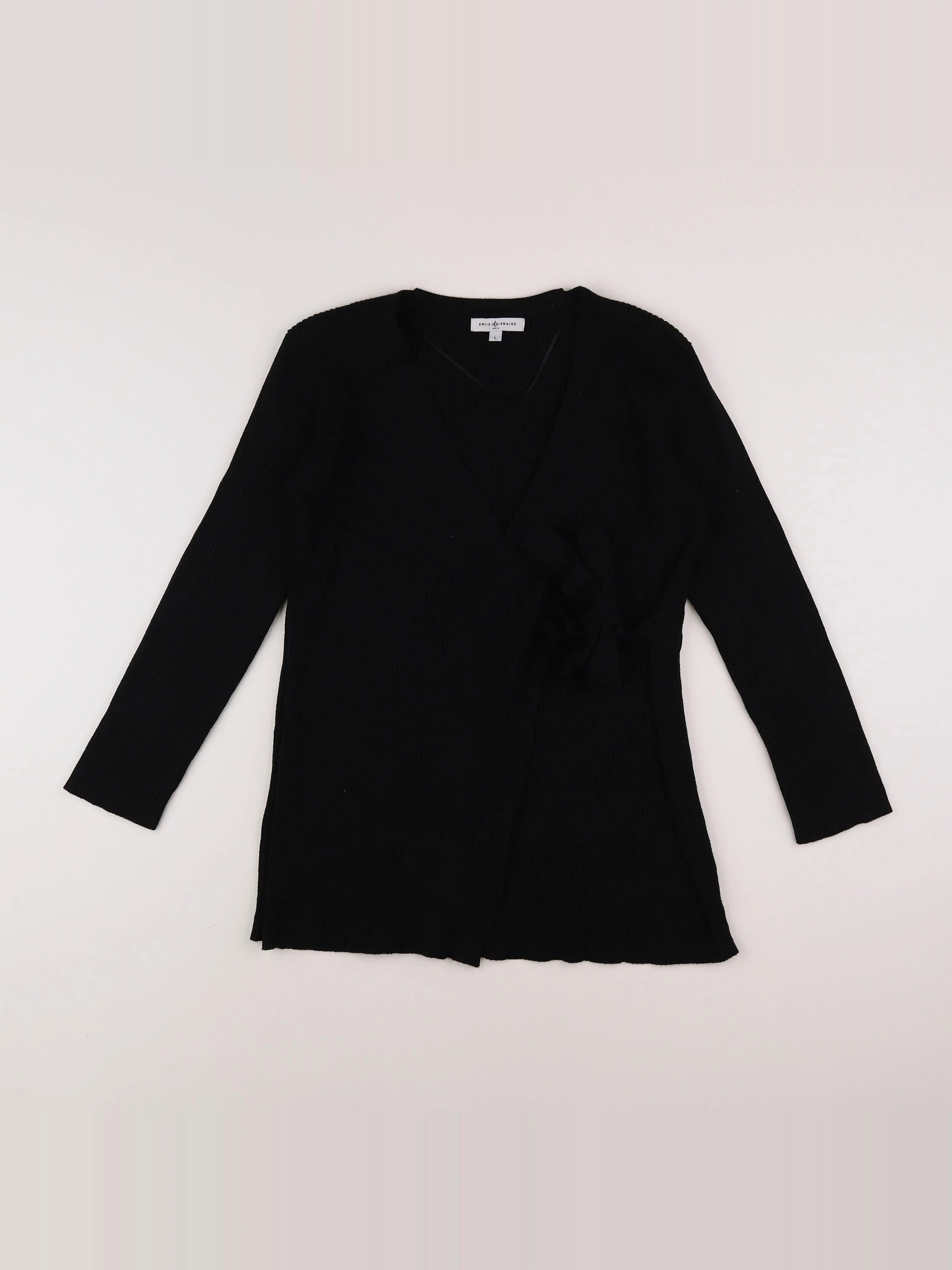 Envie de fraise - tee-shirt allaitement, grossesse noir - 42 à 44