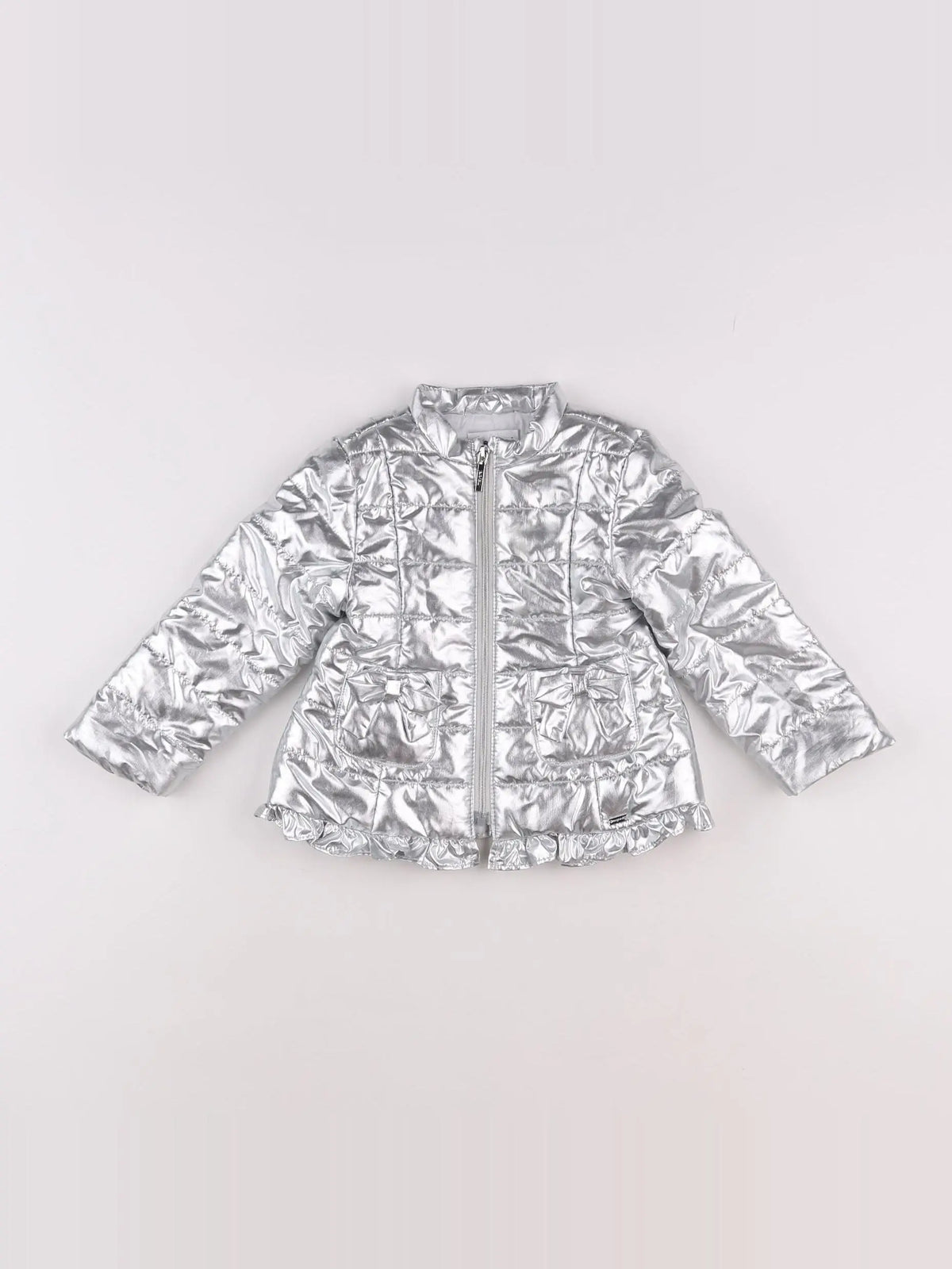 Mayoral - doudoune argent - 12 mois