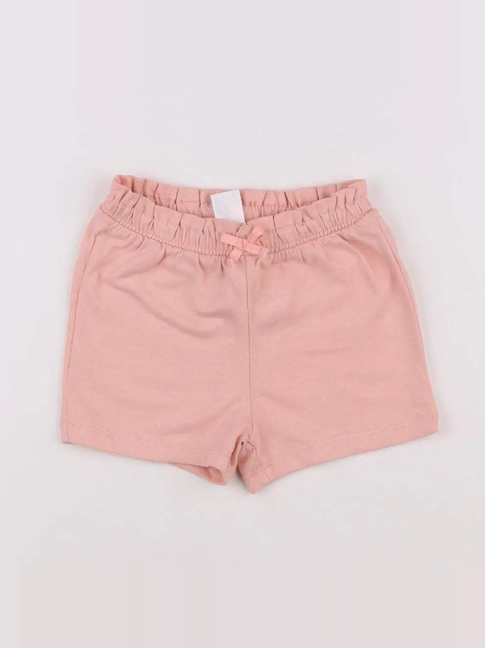 H&M - short orange - 6/9 mois