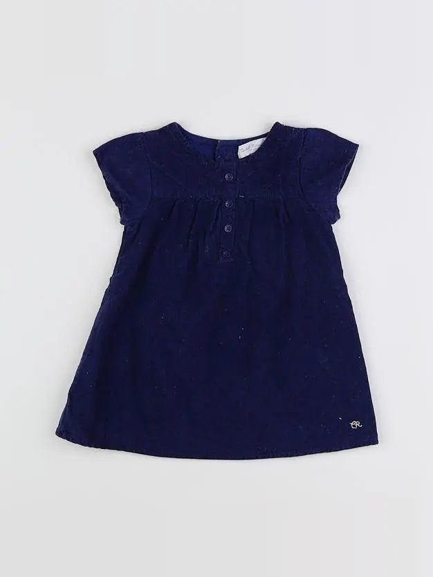 Cadet Rousselle - robe bleu - 12 mois