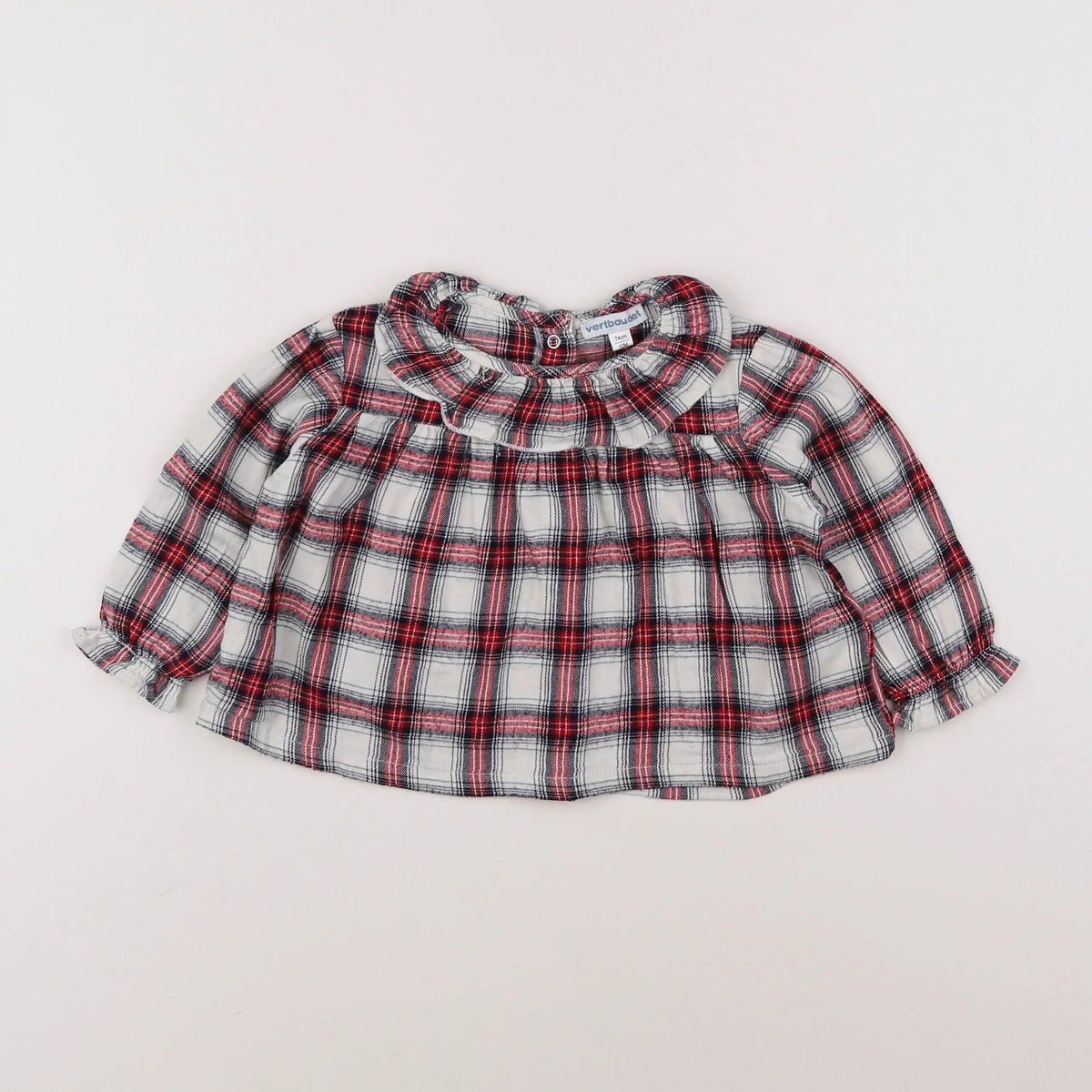 Vertbaudet - blouse blanc - 12 mois
