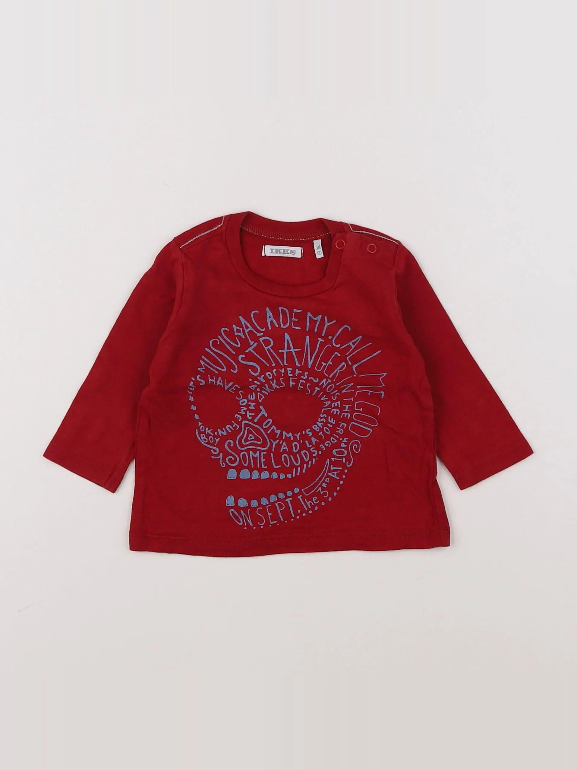 IKKS - tee-shirt rouge - 3 mois