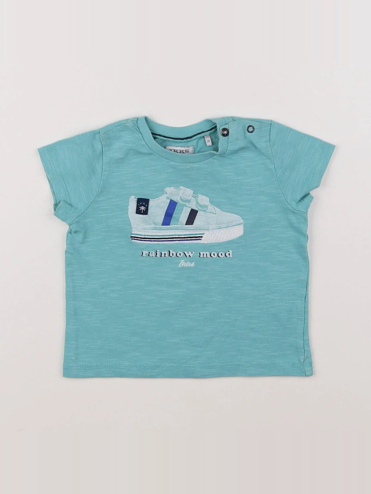 IKKS - tee-shirt bleu - 12 mois