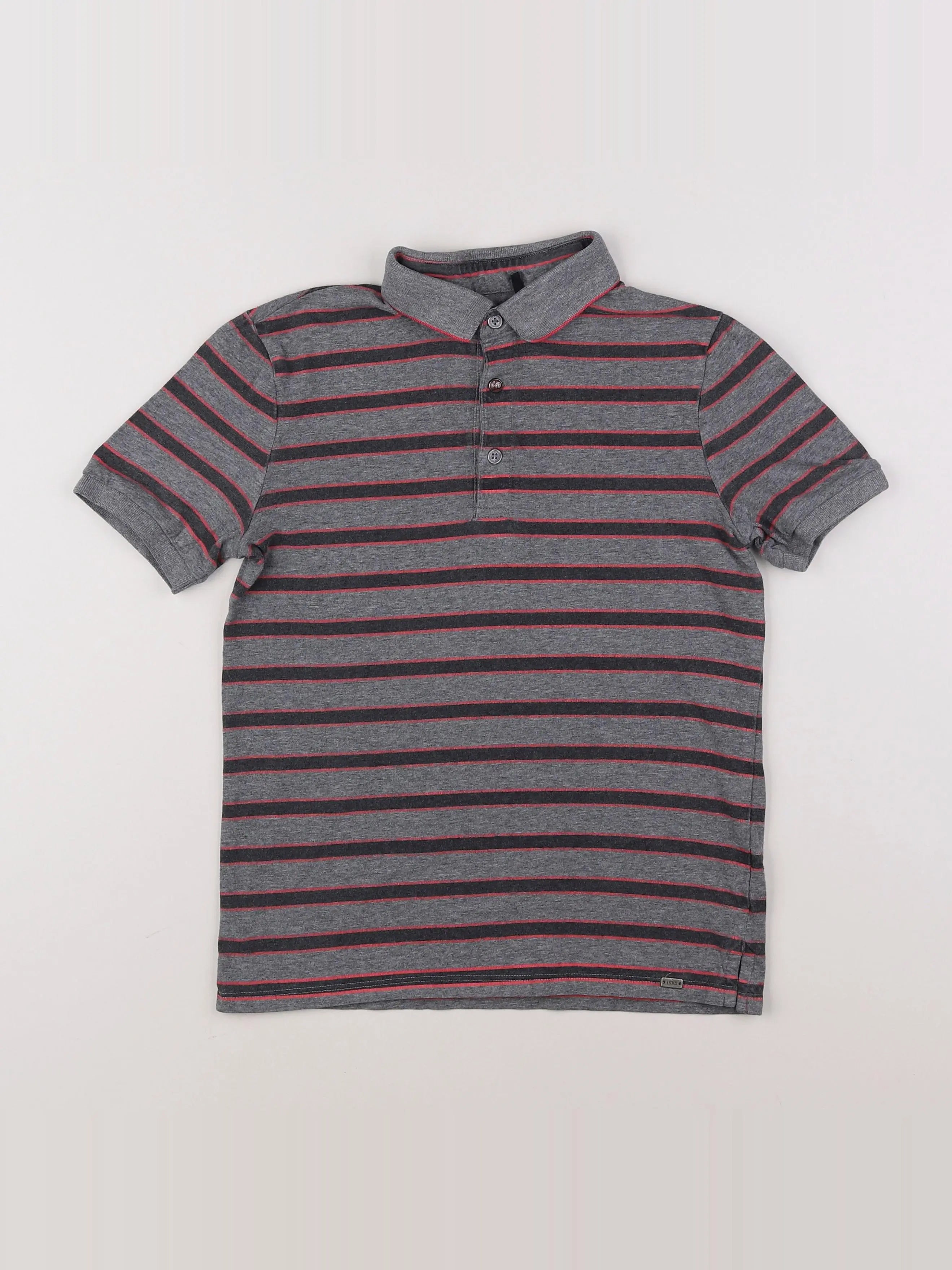 IKKS - polo gris - 10 ans
