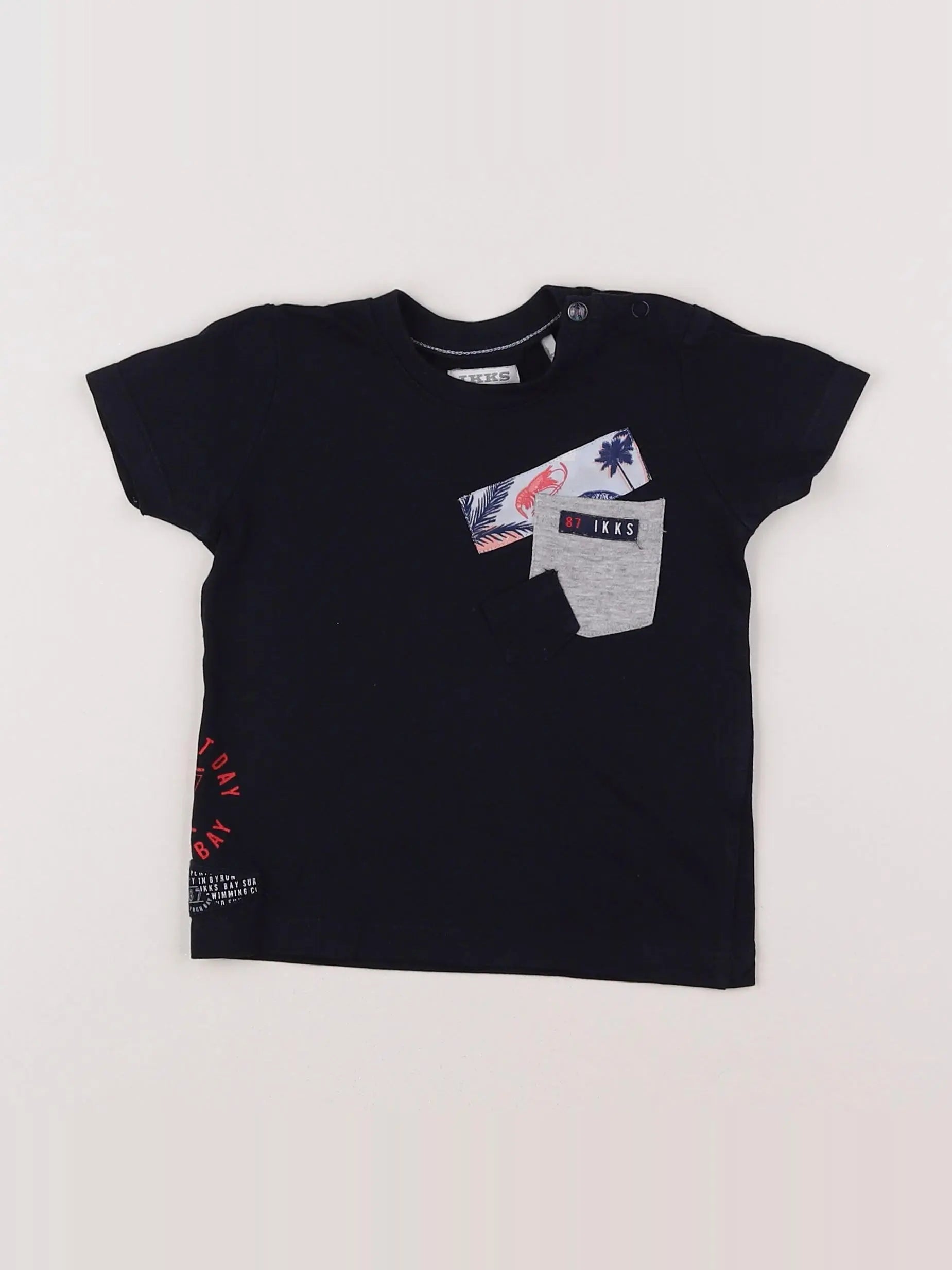 IKKS - tee-shirt noir - 6 mois