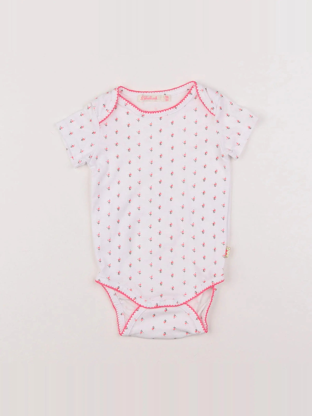 Billie Blush - body blanc - 3 mois