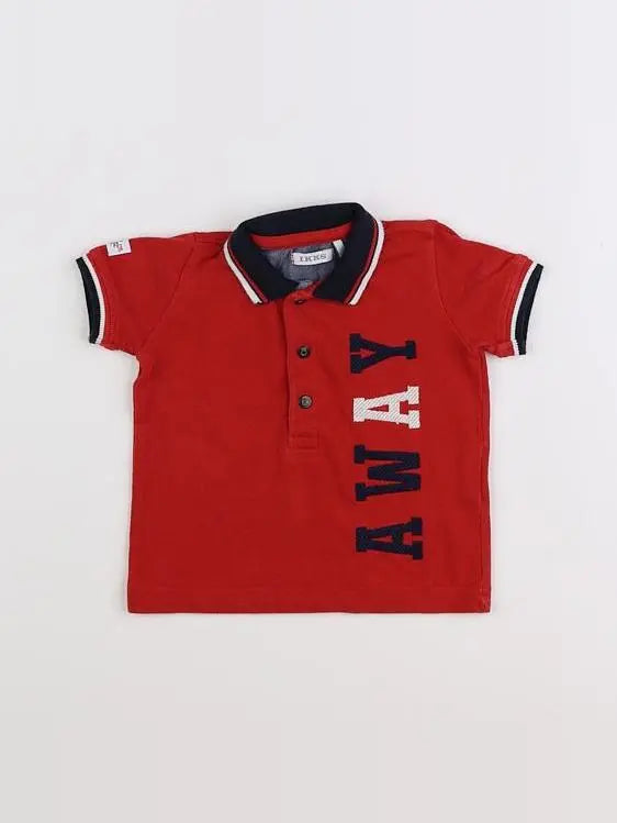 IKKS - polo rouge - 6 mois