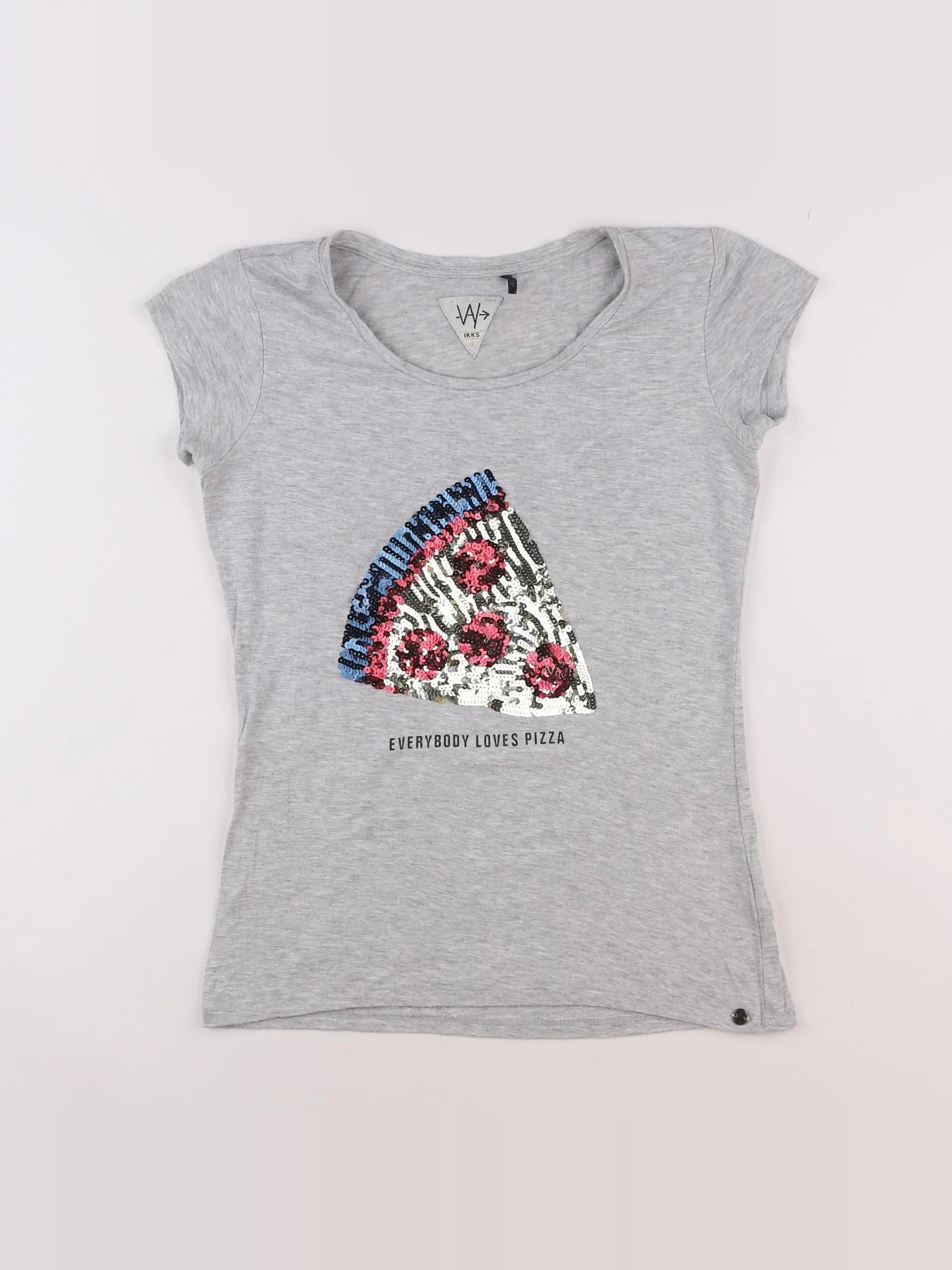 IKKS - tee-shirt gris - 12 ans