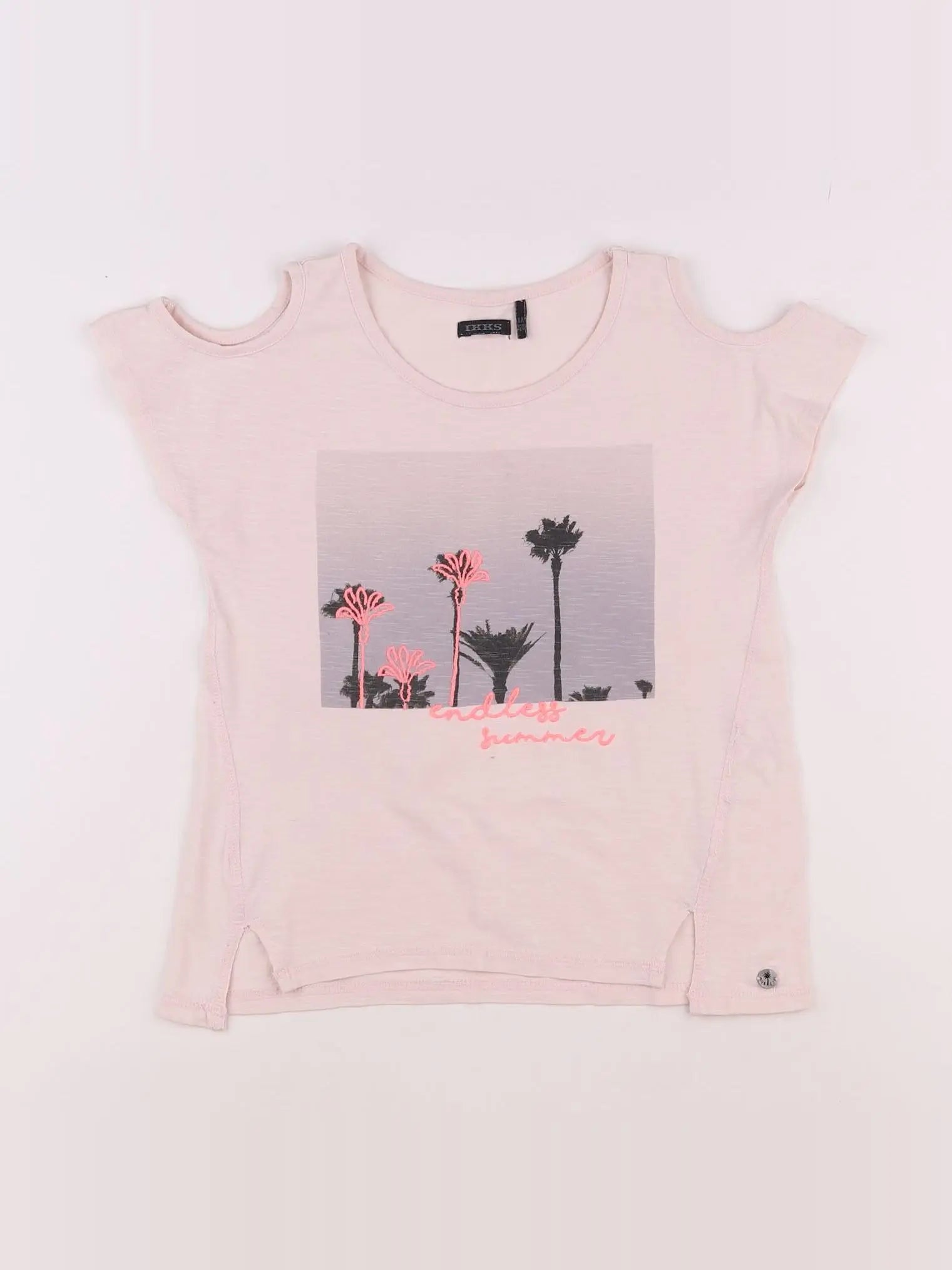 IKKS - tee-shirt rose - 8 ans