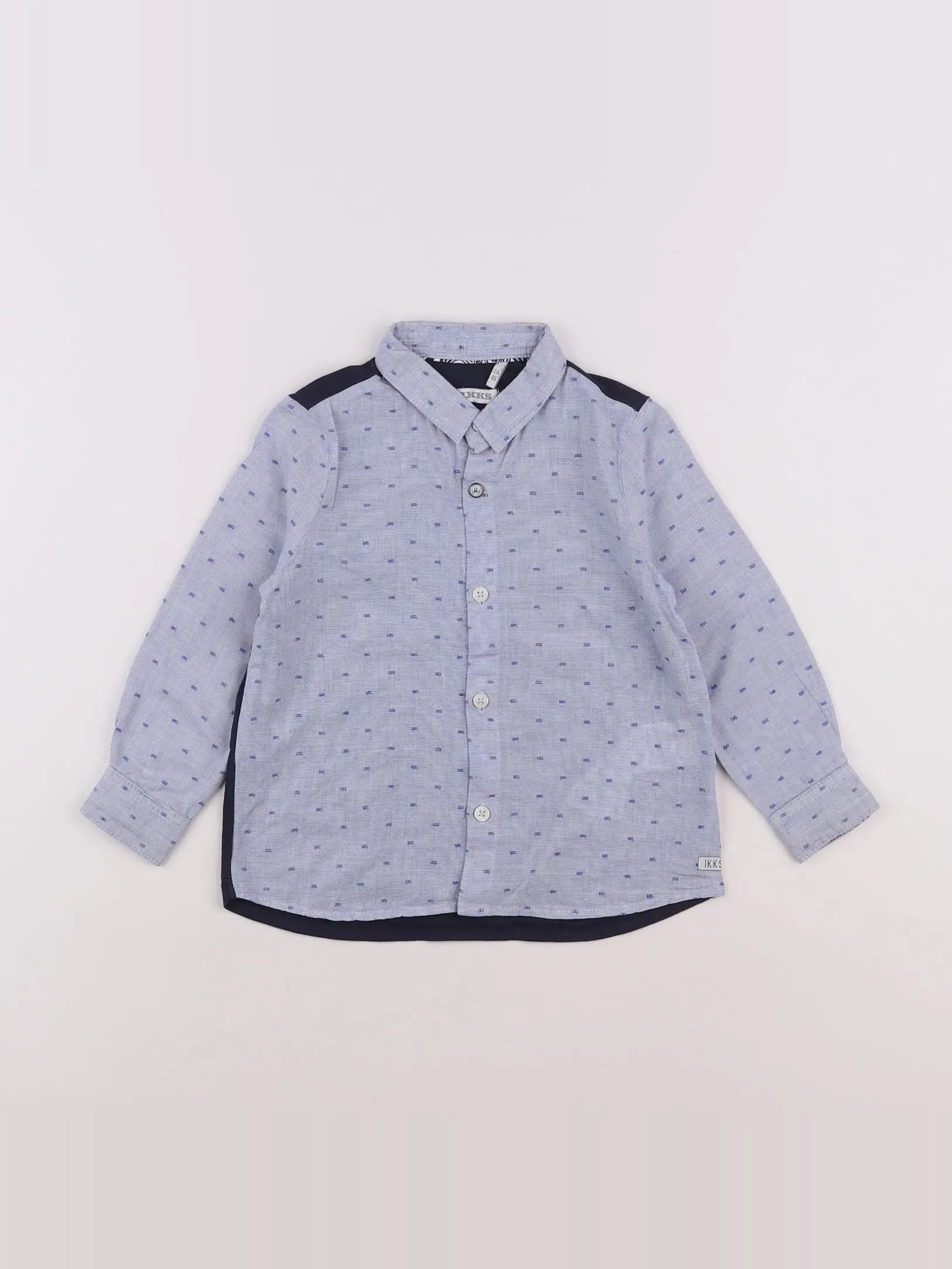 IKKS - chemise bleu - 2 ans