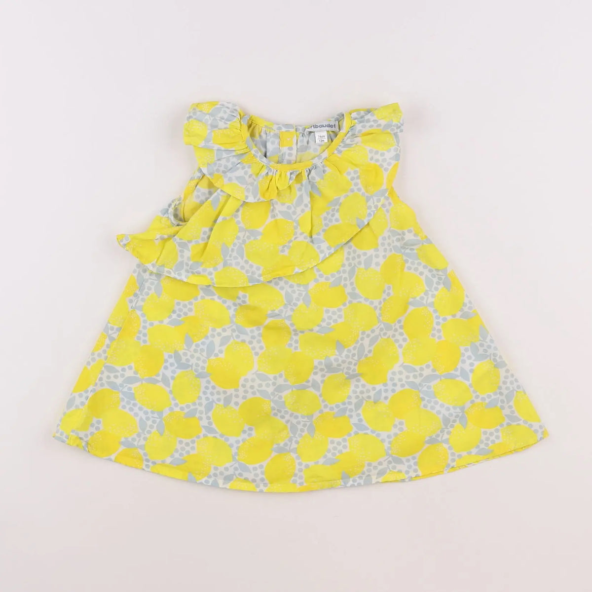 Vertbaudet - robe jaune - 12 mois