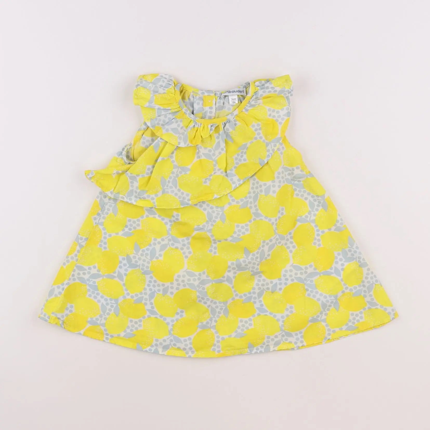 Vertbaudet - robe jaune - 12 mois