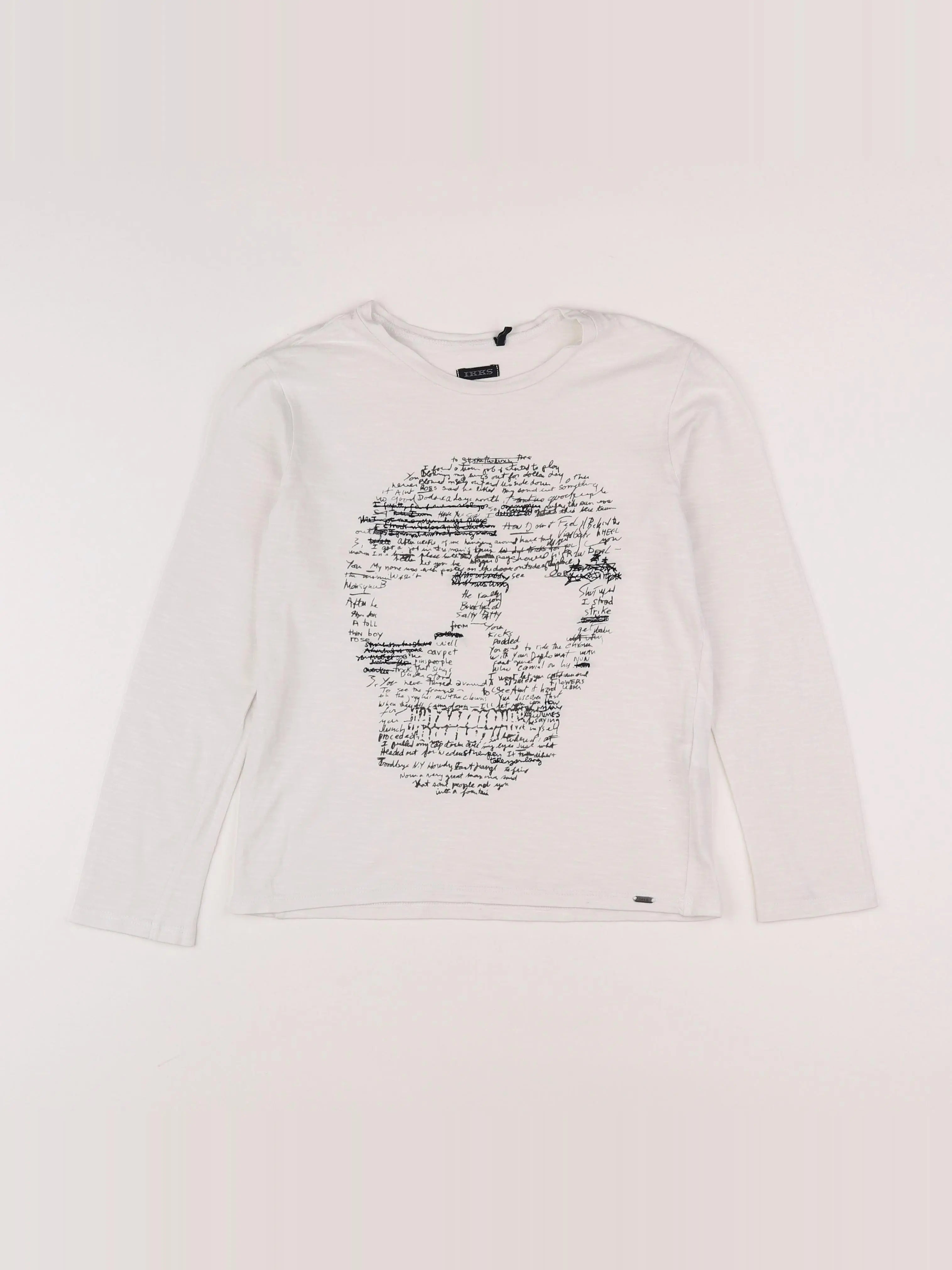 IKKS - tee-shirt blanc - 8 ans