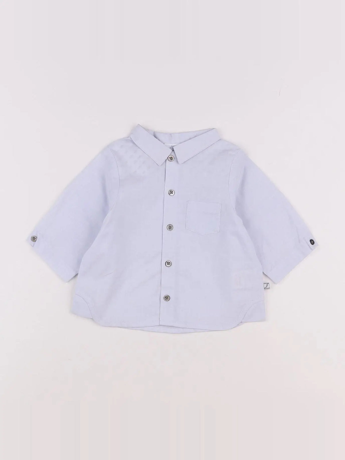 Jacadi - chemise bleu - 6 mois