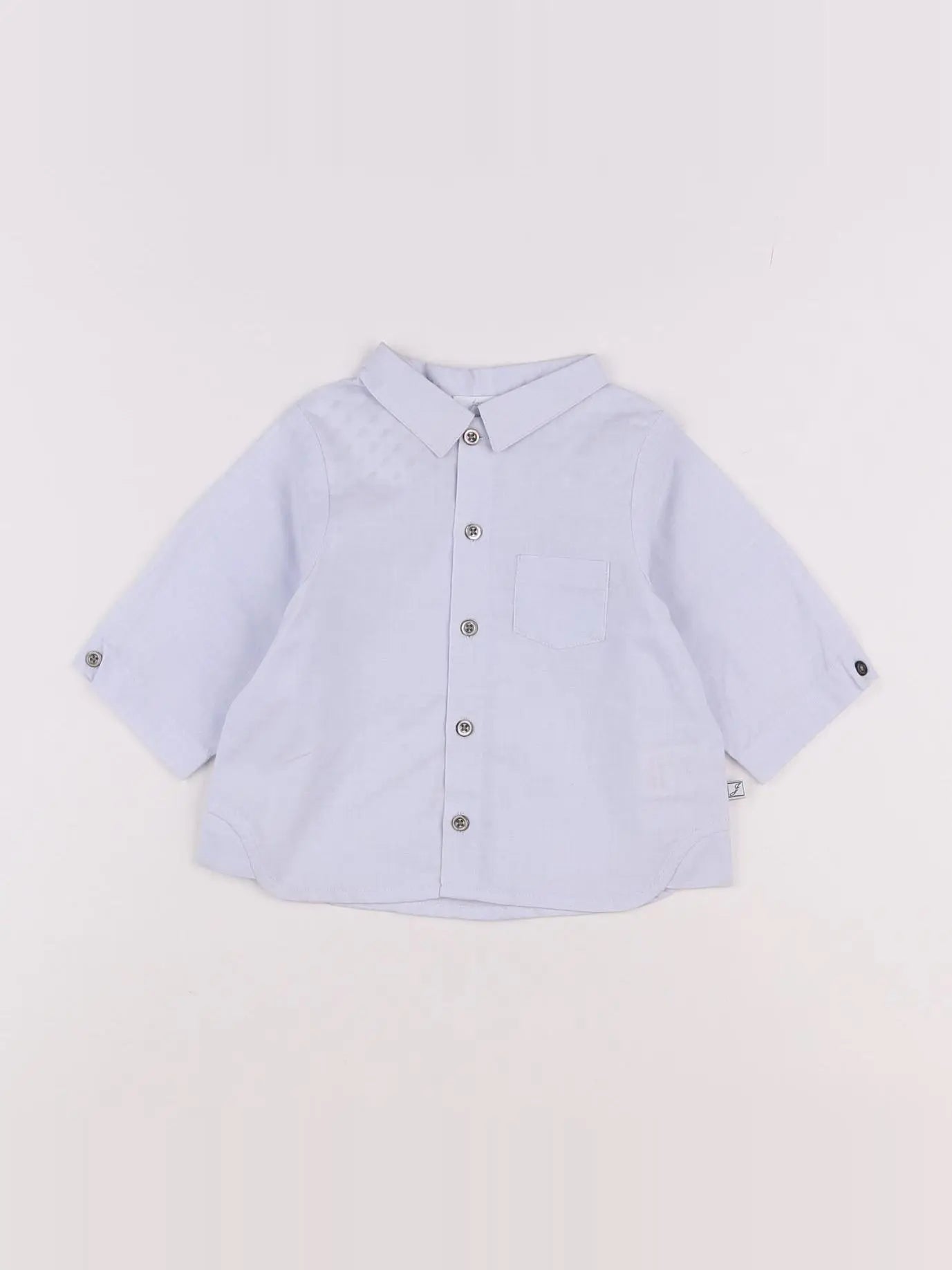 Jacadi - chemise bleu - 6 mois