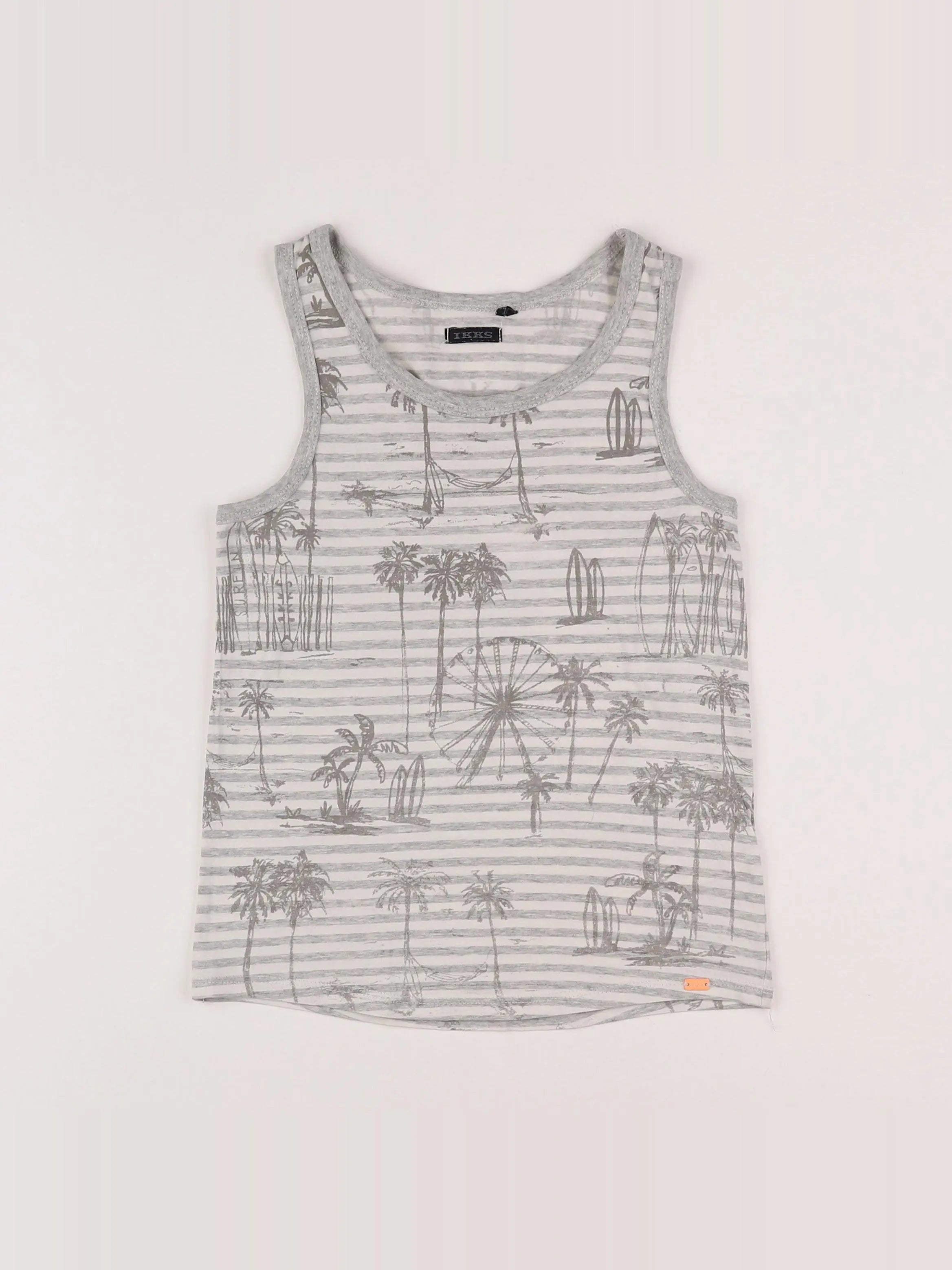 IKKS - débardeur gris - 8 ans
