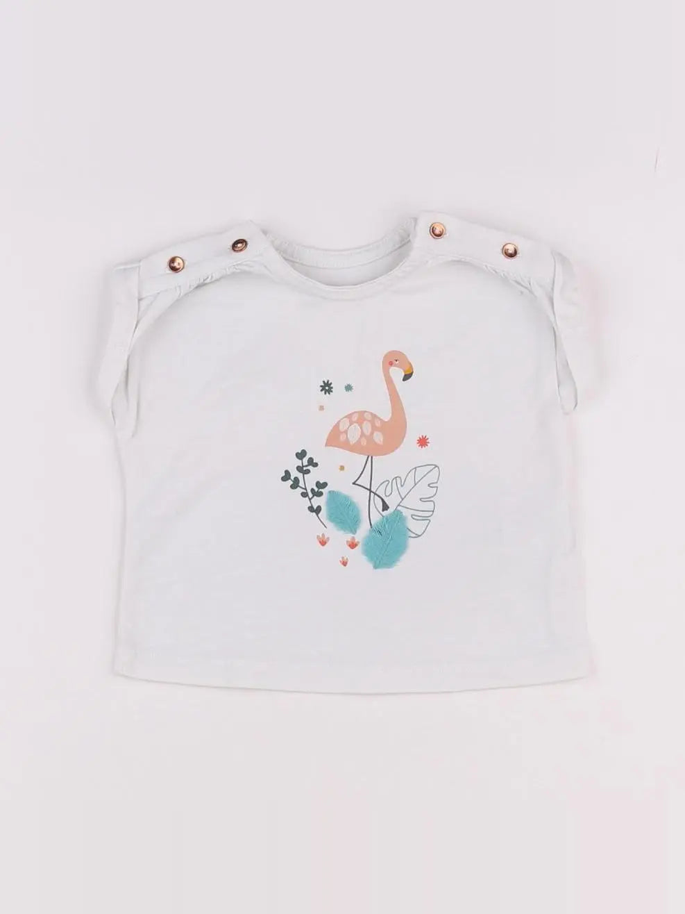 Vertbaudet - tee-shirt blanc - 3 mois