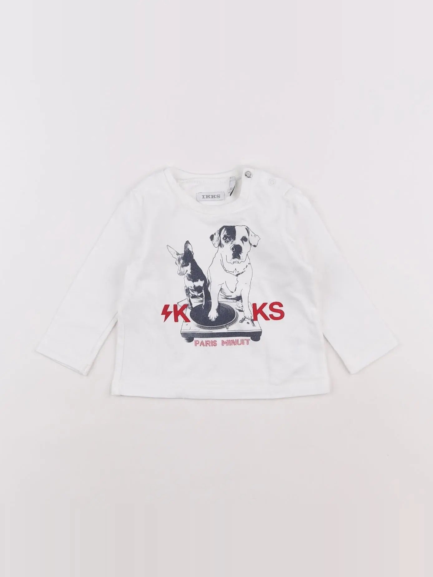 IKKS - tee-shirt blanc - 6 mois