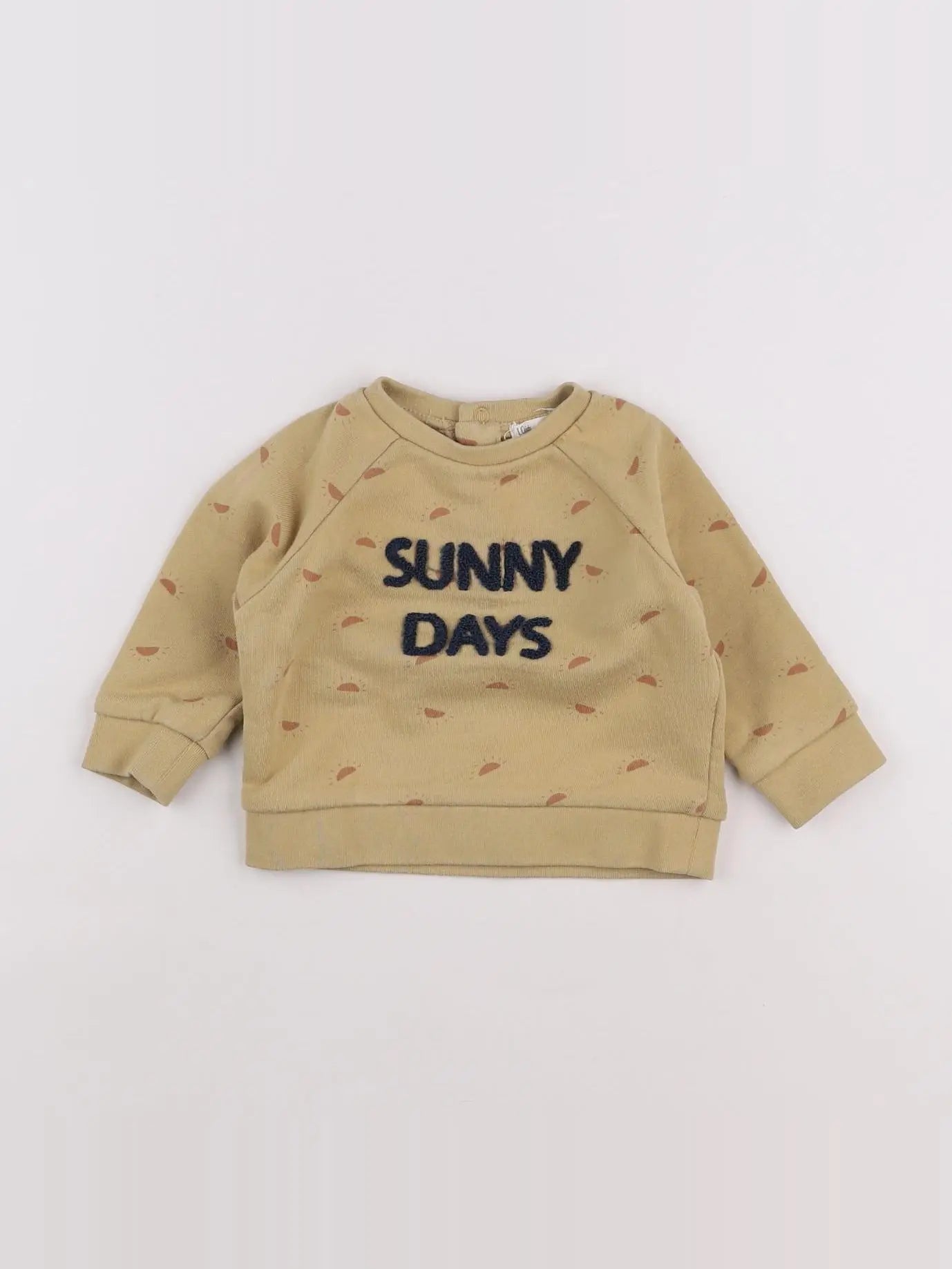 Little Cigogne - sweat jaune - 6 mois