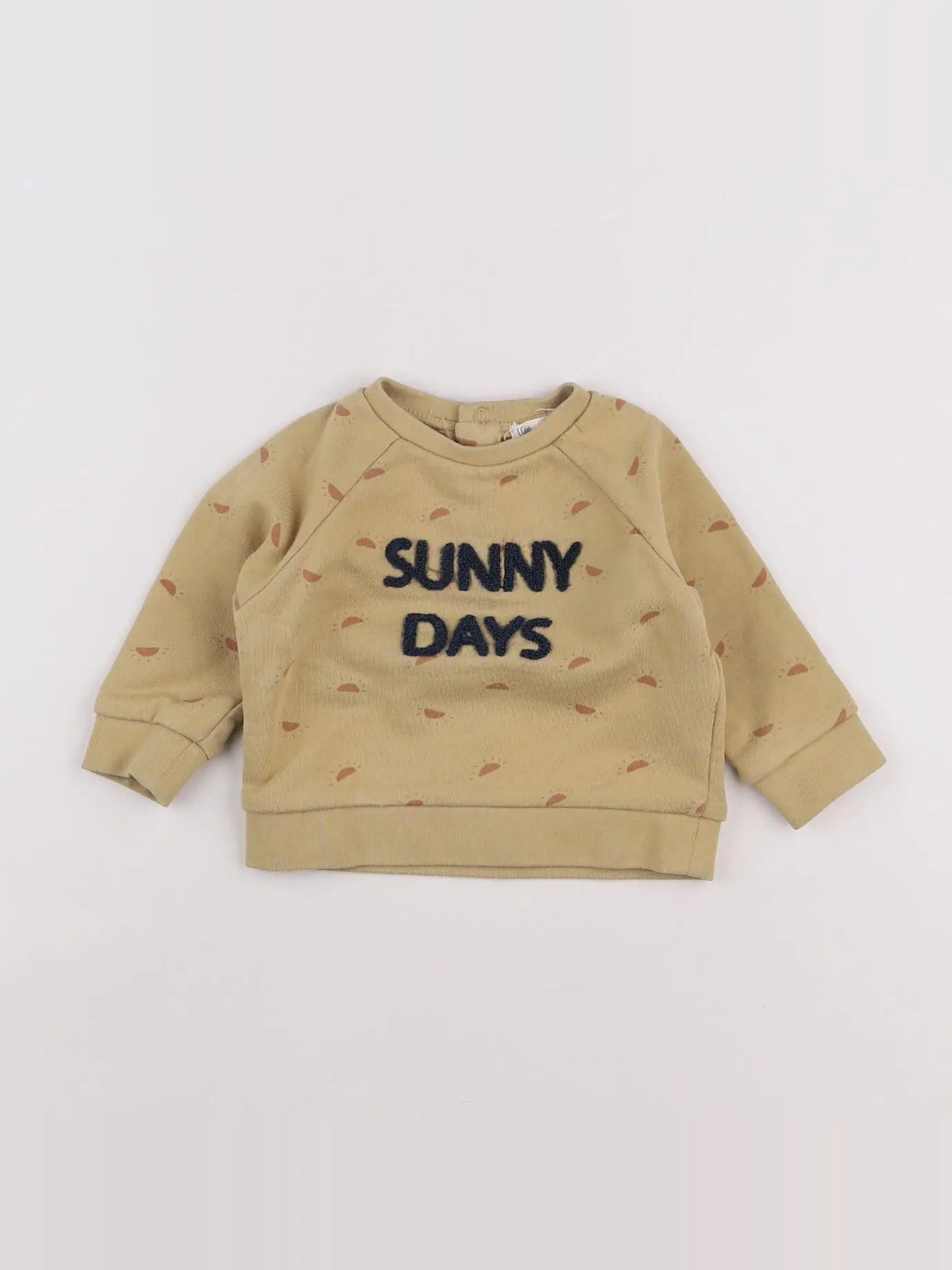 Little Cigogne - sweat jaune - 6 mois
