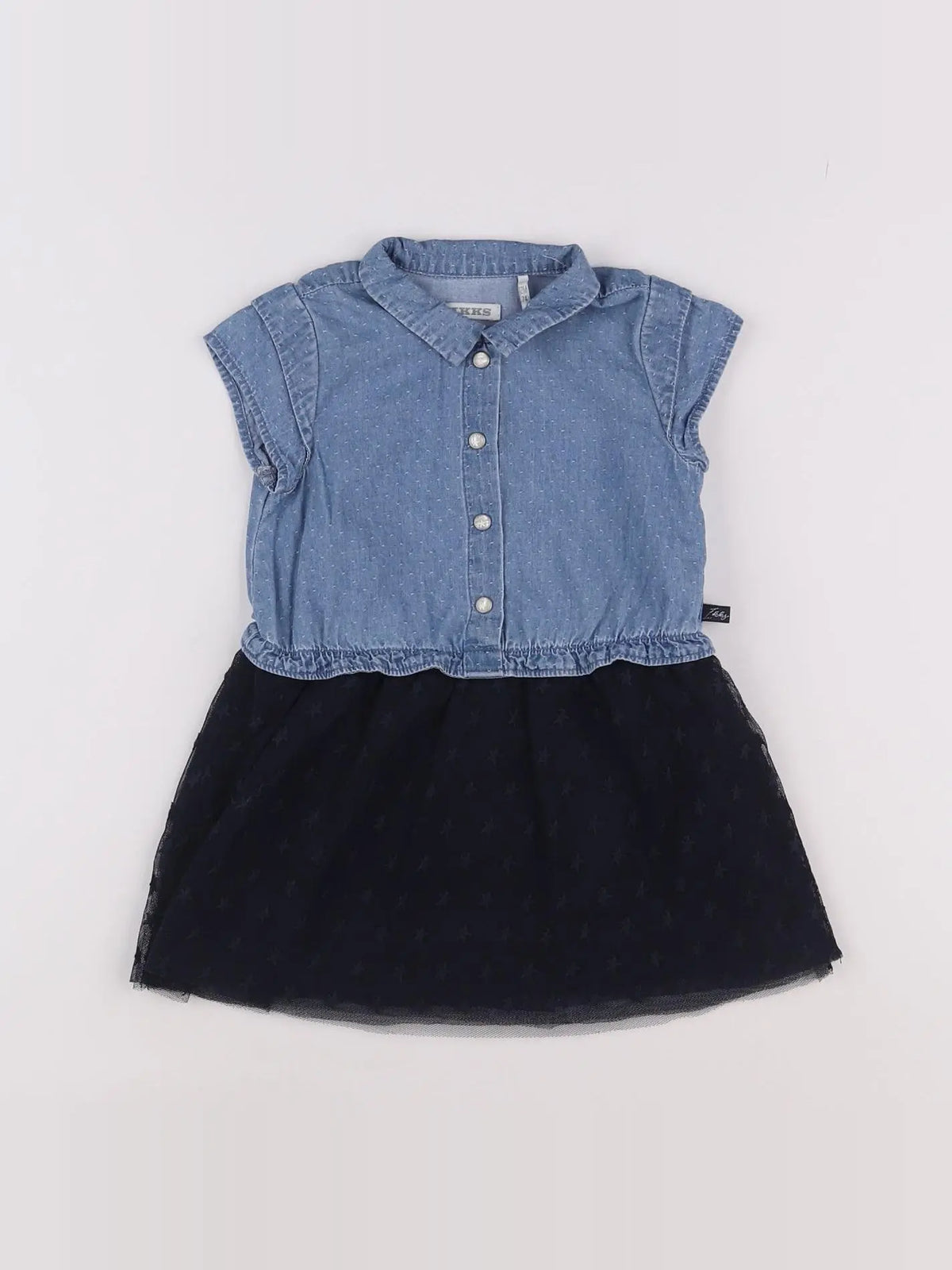 IKKS - robe bleu - 12 mois
