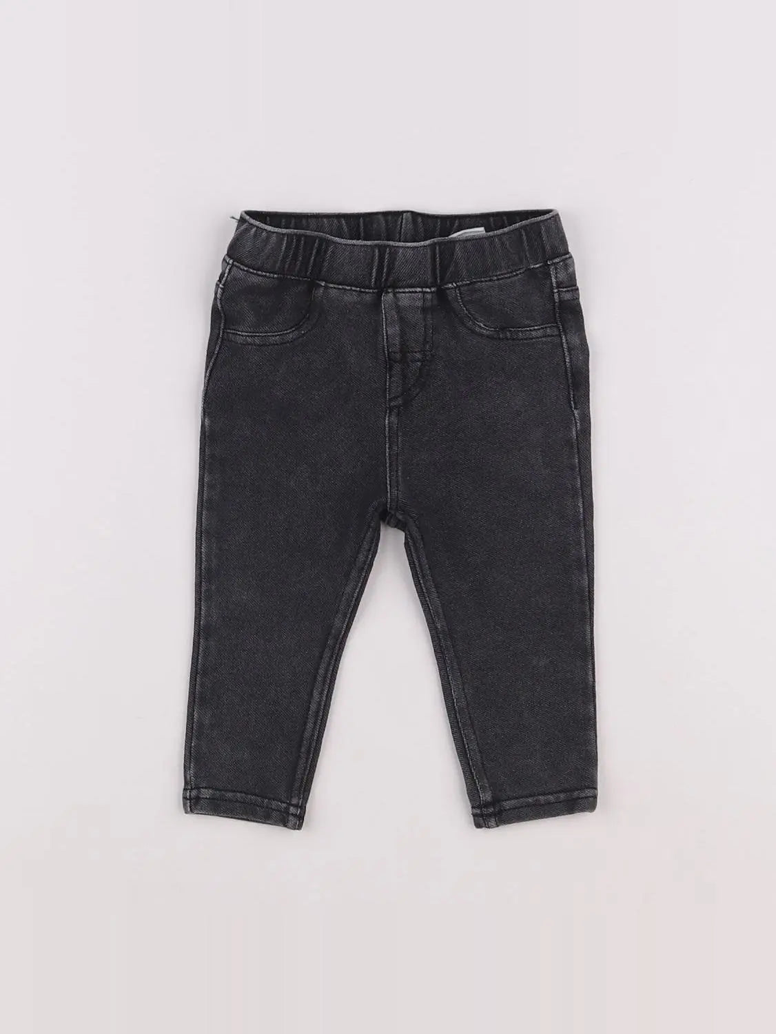 H&M - jegging noir - 3/6 mois