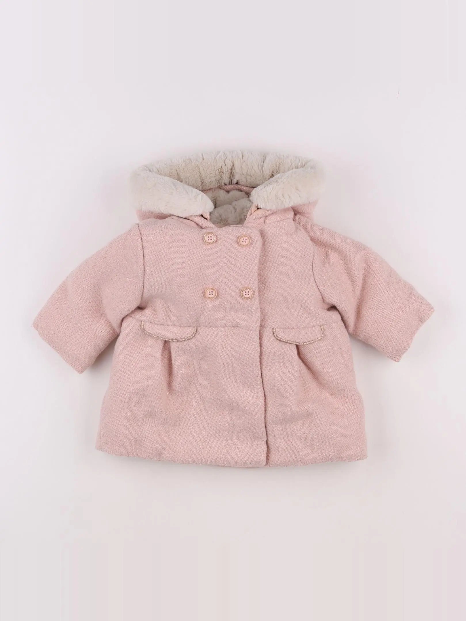 Tape à l'oeil - manteau rose - 6 mois