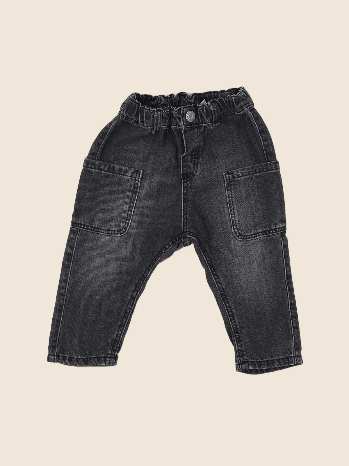 H&M - jean gris - 9/12 mois
