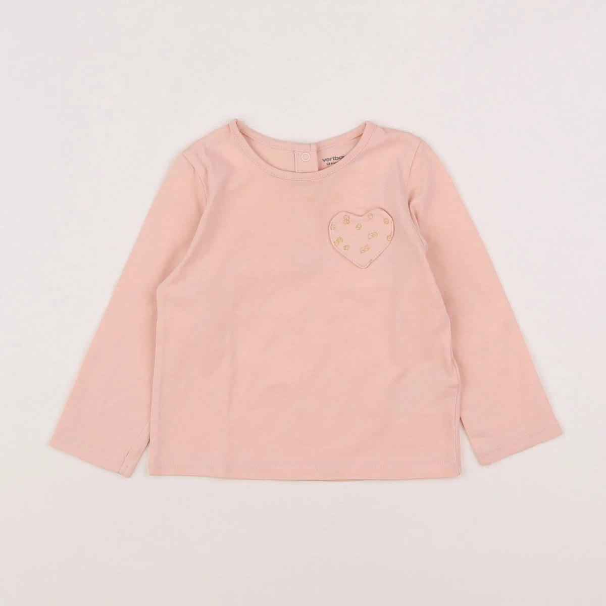 Vertbaudet - tee-shirt rose - 18 mois