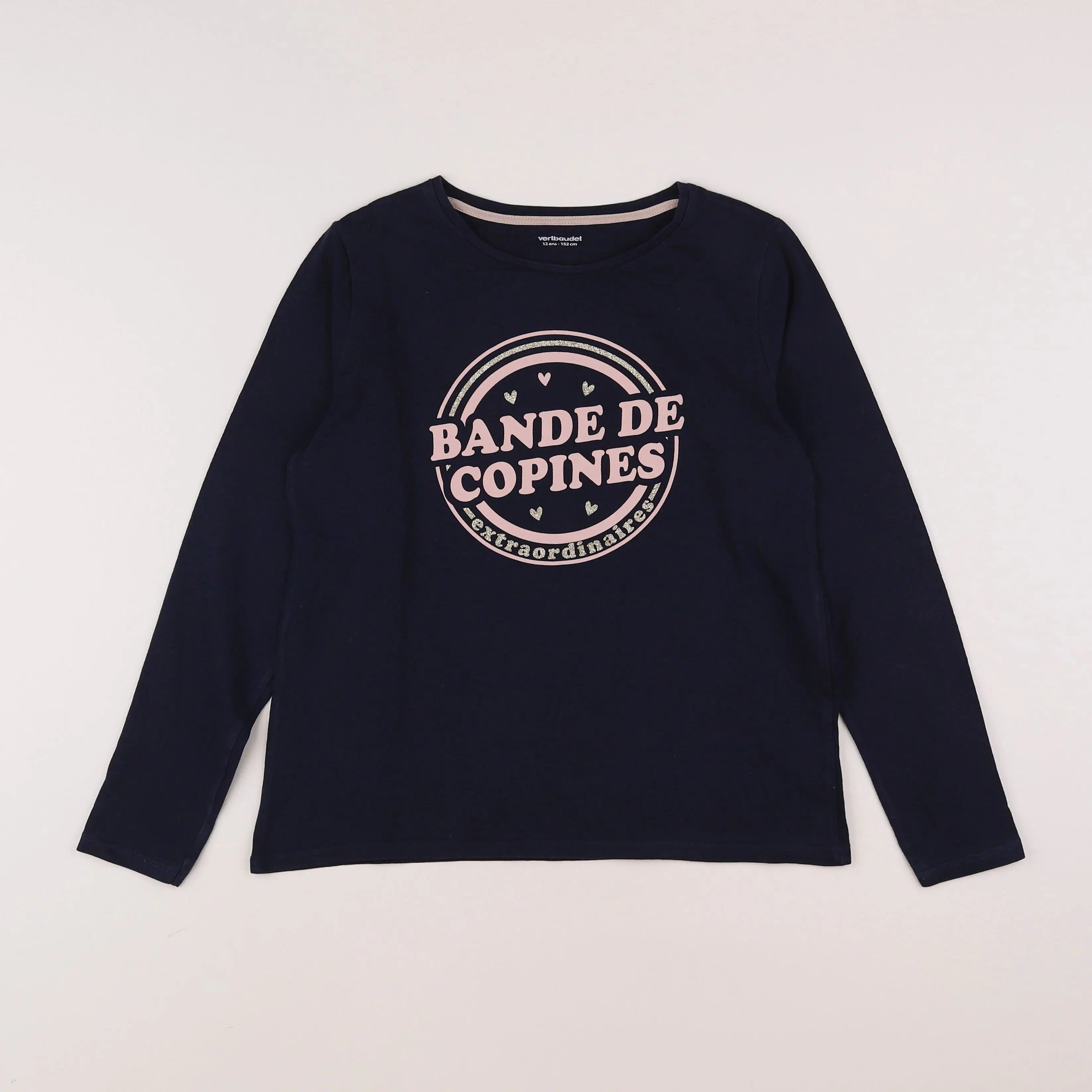 Vertbaudet - tee-shirt bleu - 12 ans