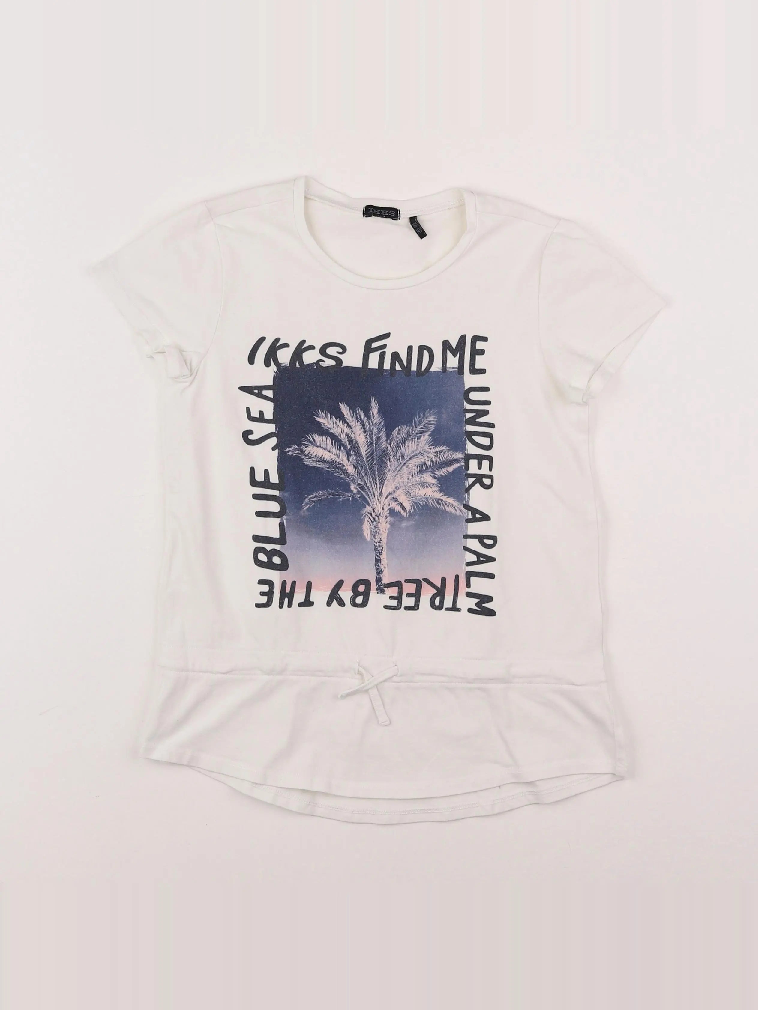IKKS - tee-shirt blanc - 10 ans