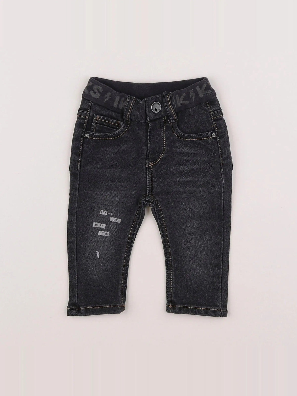 IKKS - jean gris - 6 mois