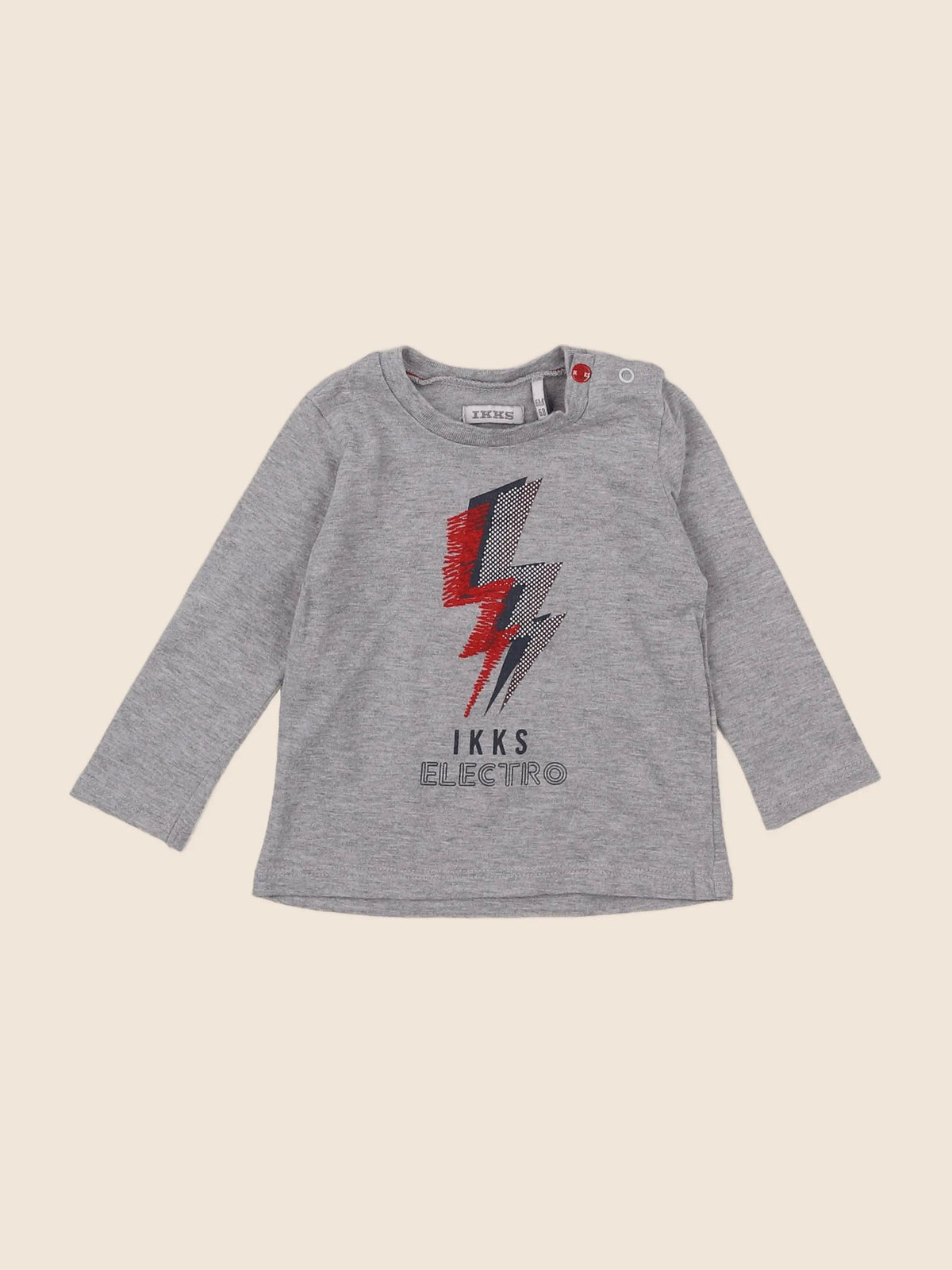 IKKS - tee-shirt gris - 6 mois