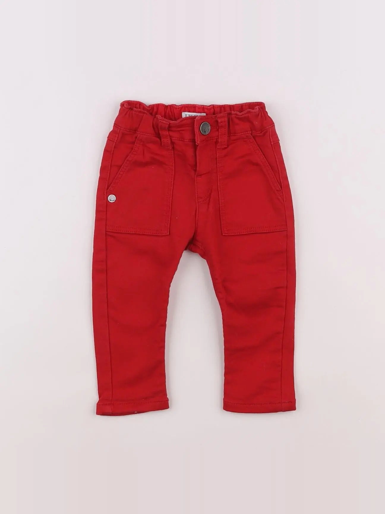 IKKS - pantalon rouge - 12 mois