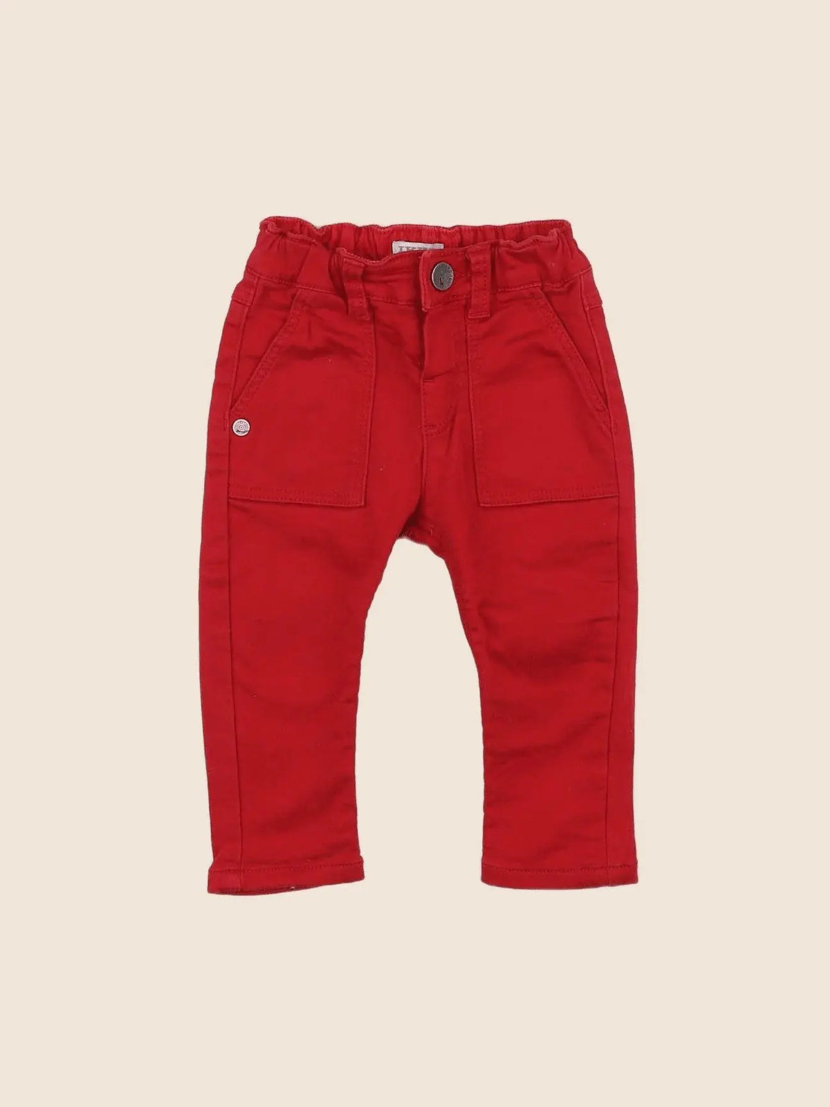 IKKS - pantalon rouge - 12 mois