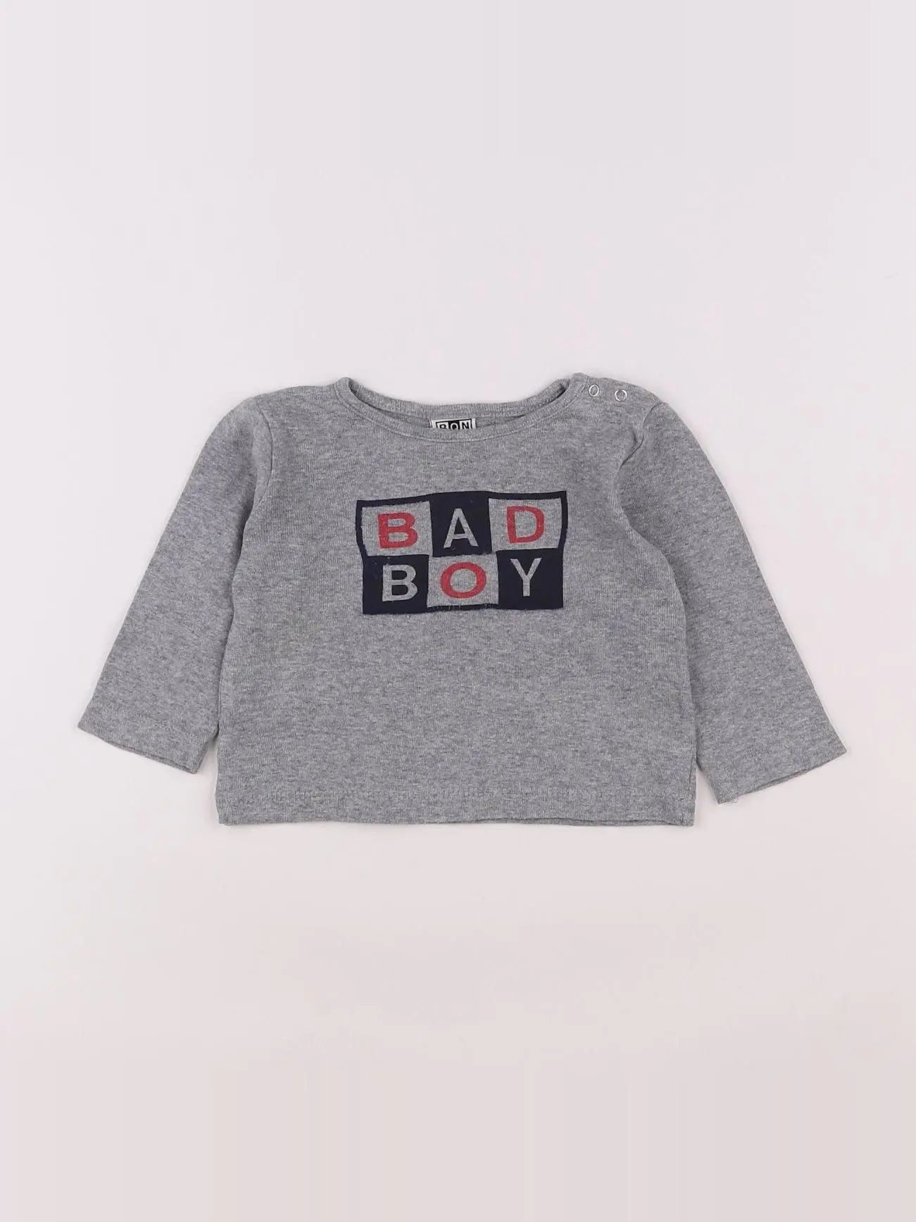 Bonton - tee-shirt gris - 6 mois