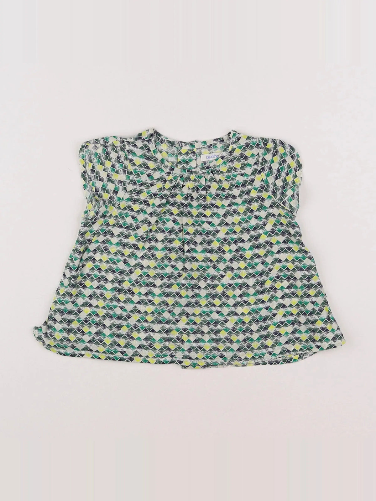 Boutchou - blouse multicolore - 9 mois