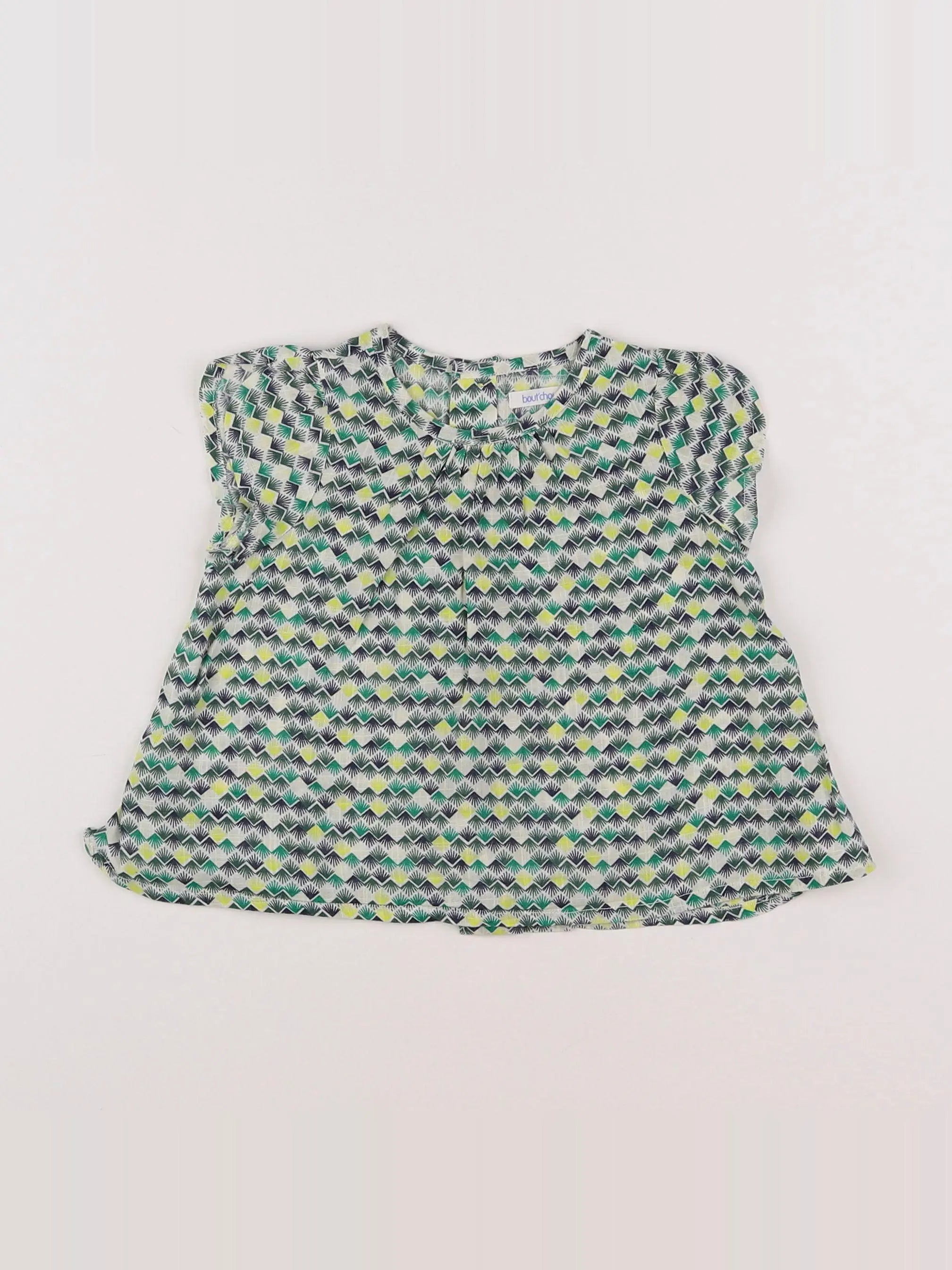 Boutchou - blouse multicolore - 9 mois