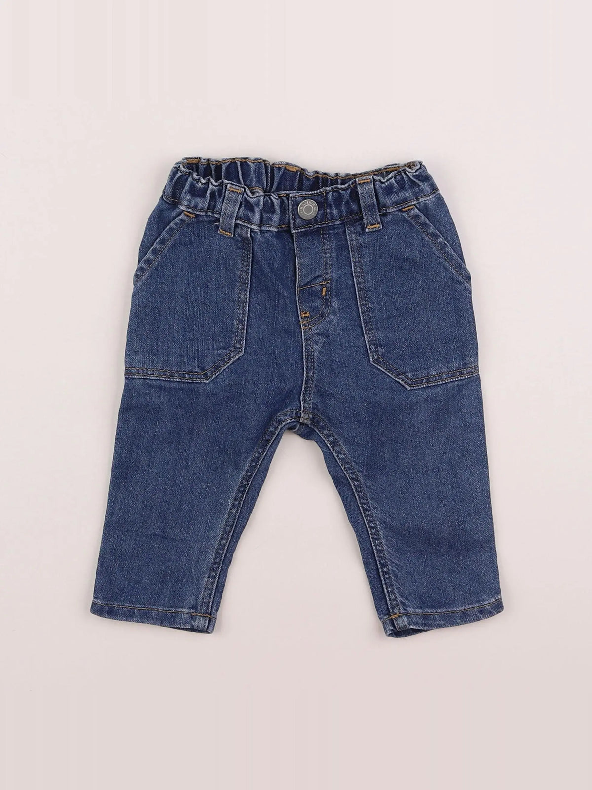 H&M - jean bleu - 6 mois