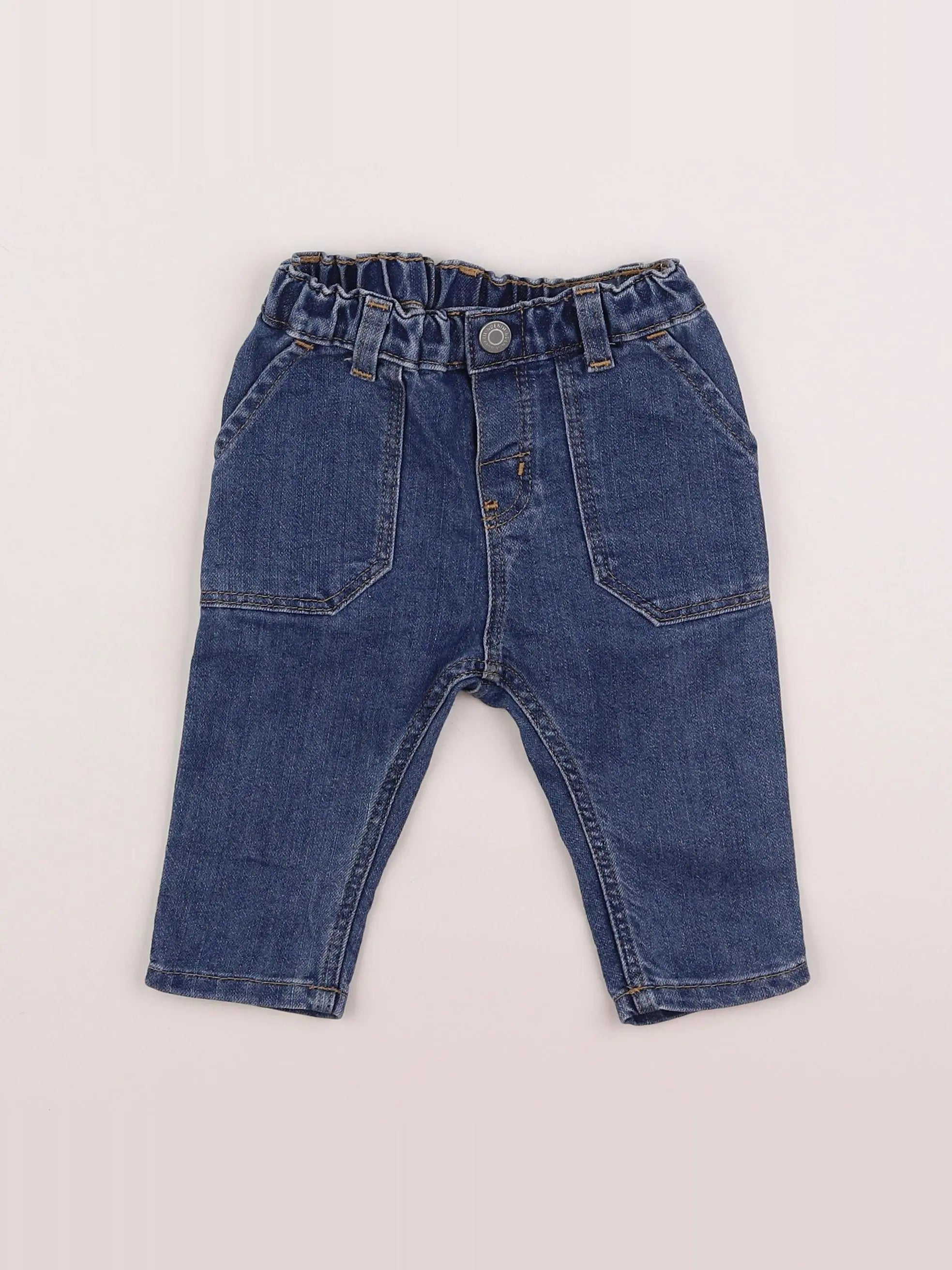 H&M - jean bleu - 6 mois